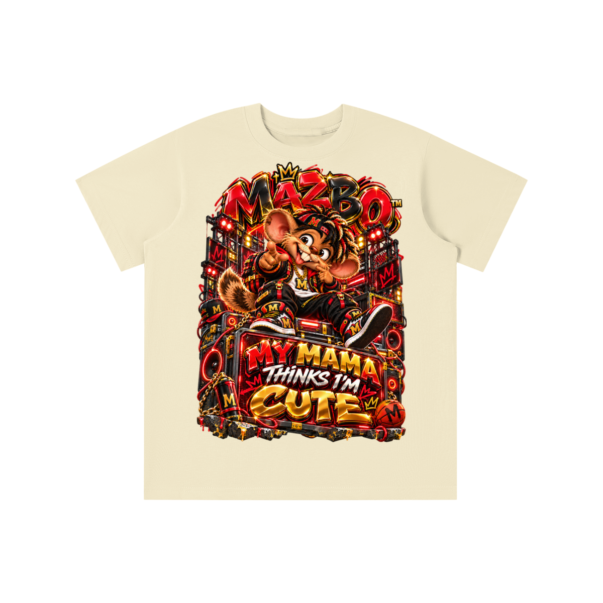 Own Your Vibe™ Mazbo™ My Mama Thinks I’m Cute Graphic T-Shirt - Youth Unisex Tee