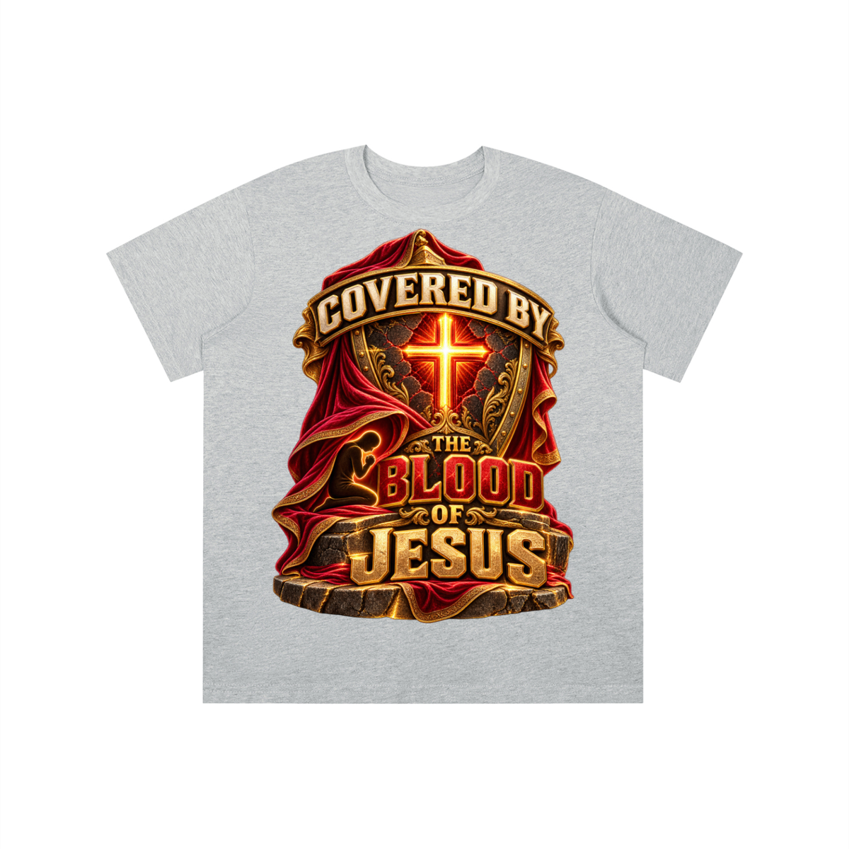 Walk by Faith™ Covered by the Blood of Jesus Graphic T-Shirt - Youth Unisex Tee