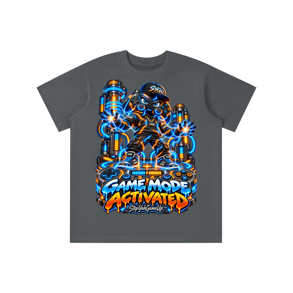 StepYahGameUp™ Game Mode Activated Graphic T-Shirt - Youth Unisex Tee