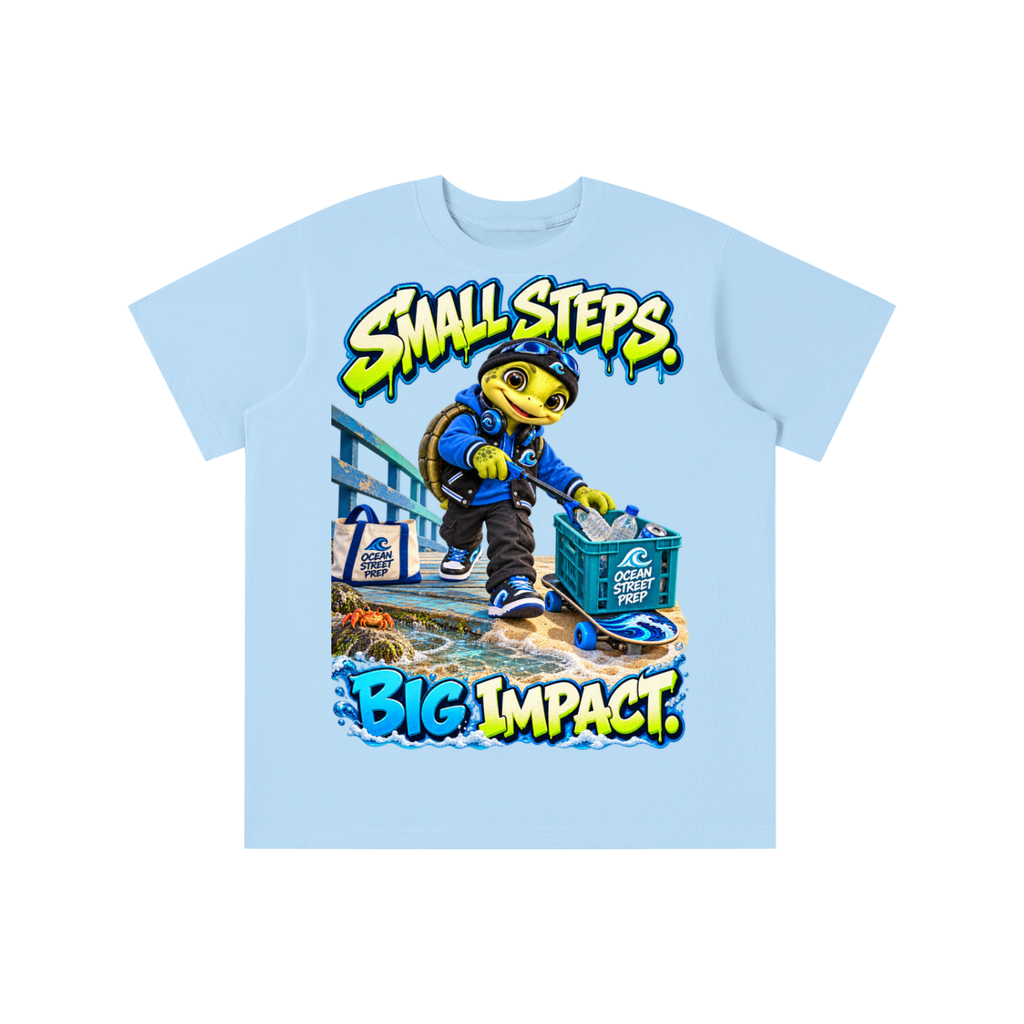 Ocean Street Prep™ Lil Turver Small Steps Big Impact Graphic T-Shirt - Youth Unisex Tee