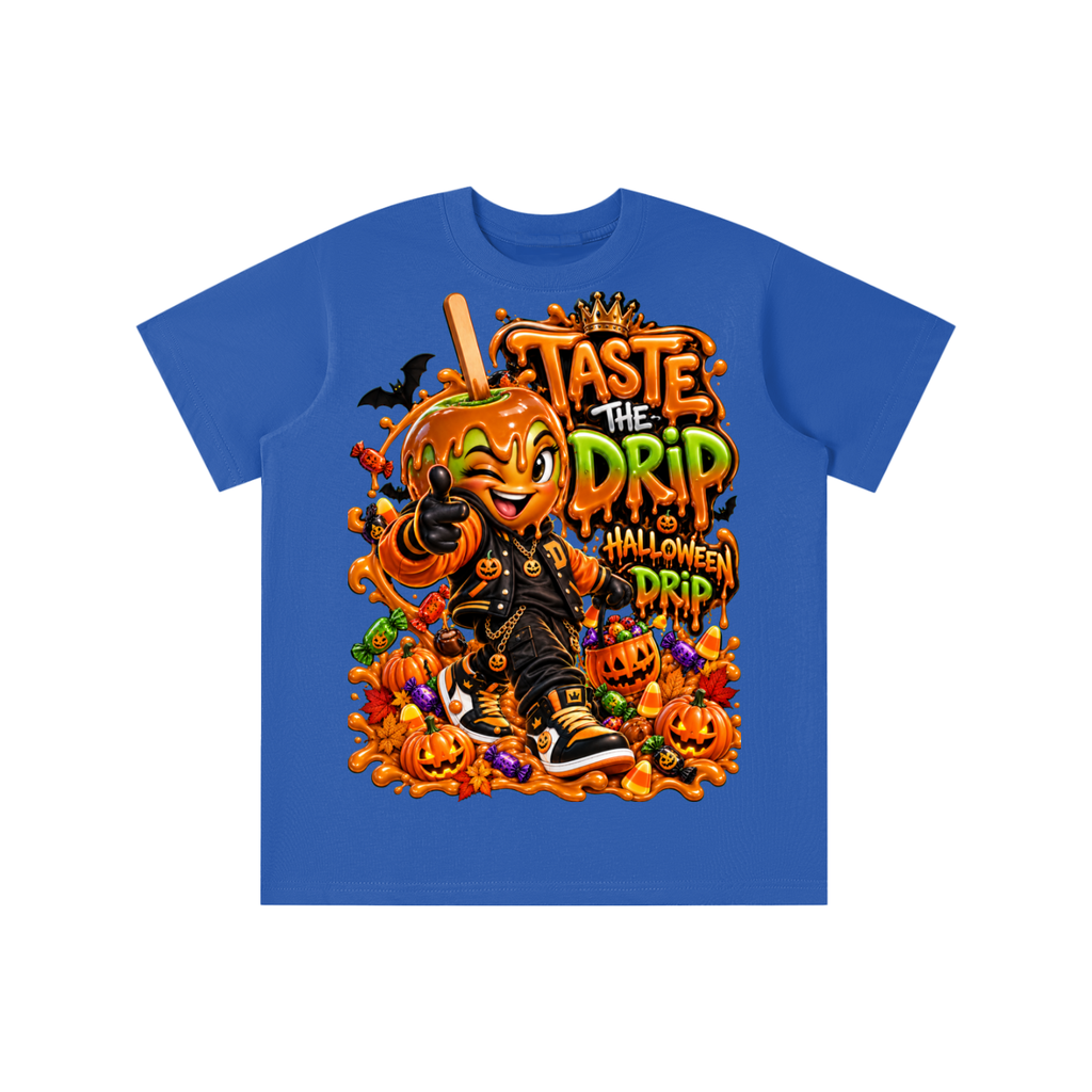 Halloween Candy Apple Graphic T-Shirt - Taste the Drip - Youth Unisex Tee
