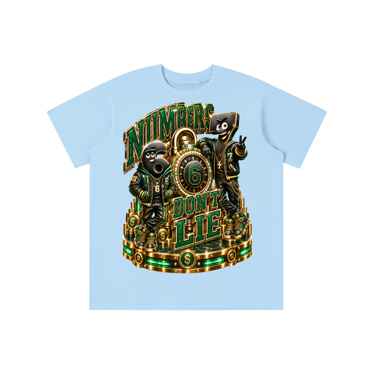 6-7 Street Mode™ Numbers Don’t Lie Graphic T-Shirt - Youth Unisex Tee
