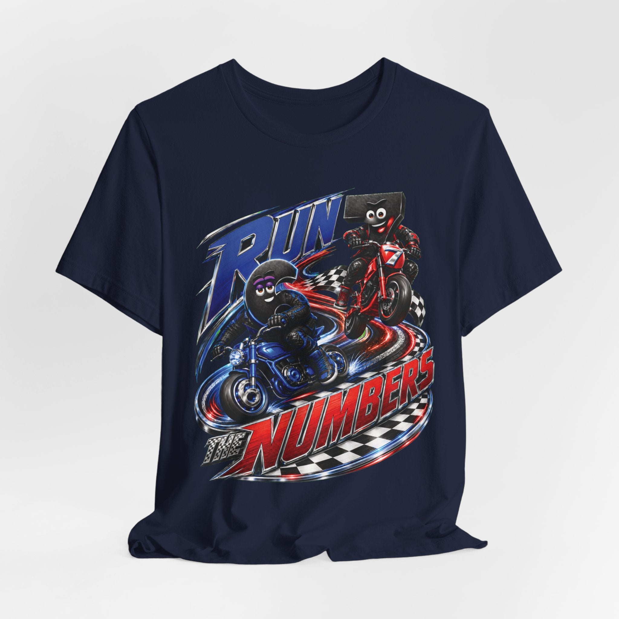 Title: 6-7: Run the Numbers | Adult Unisex Tee