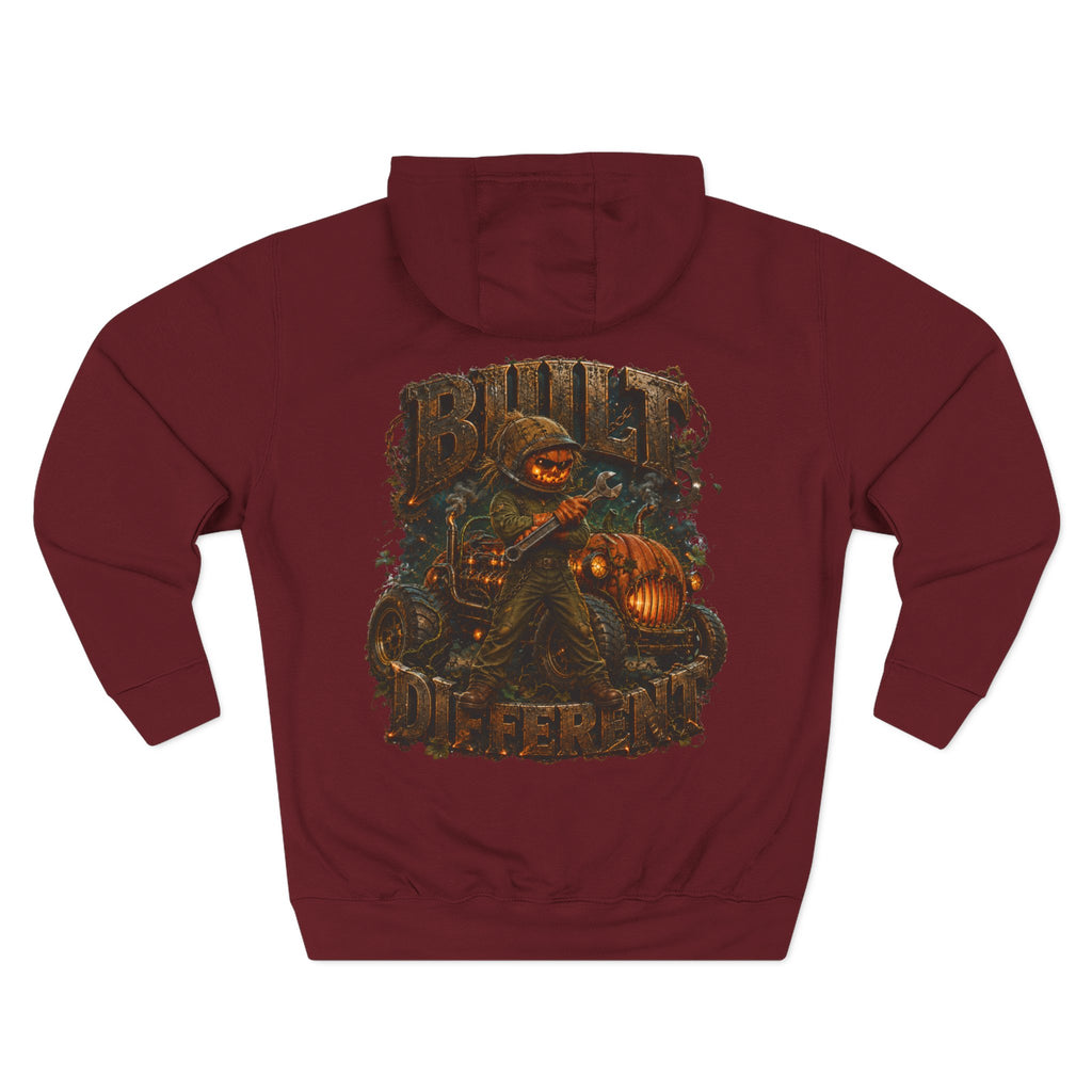 Built Different — Pumpkin Patch Mechanic Halloween Hoodie | Adult Unisex