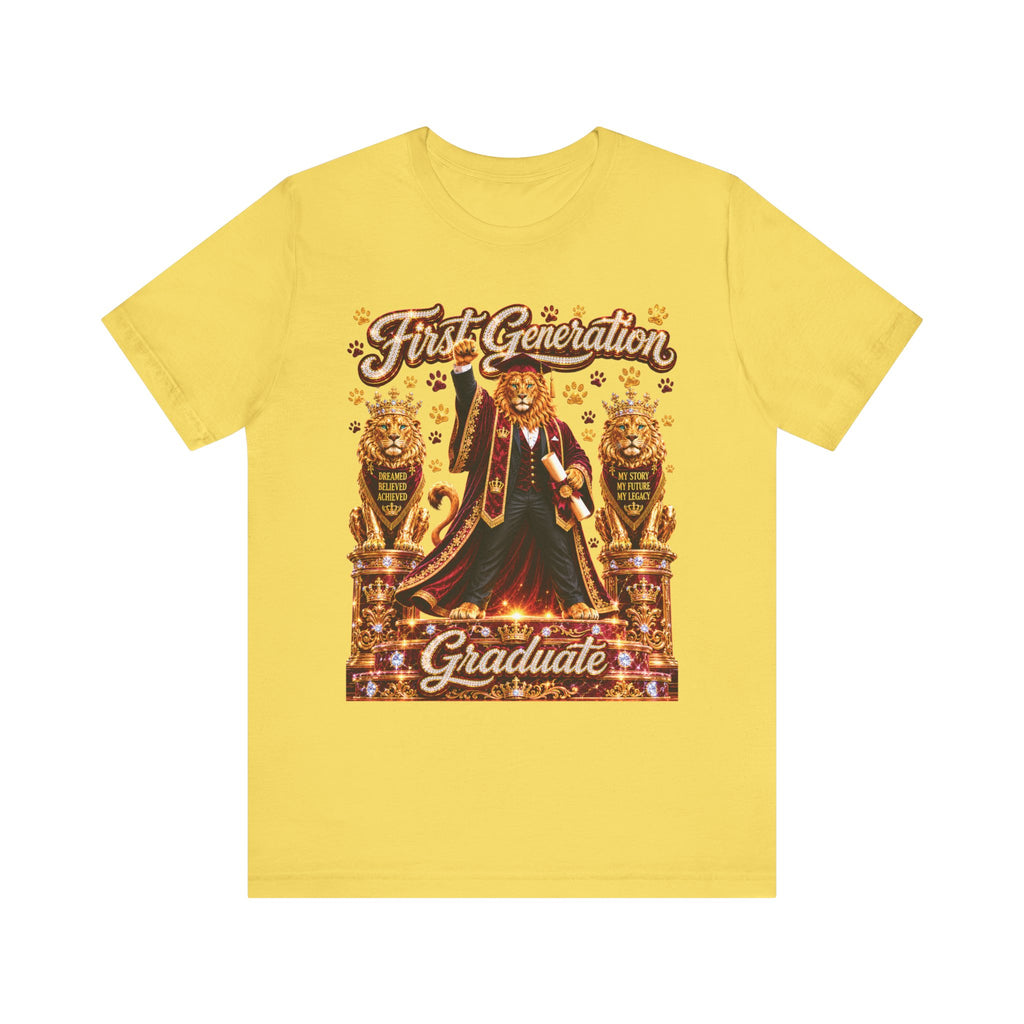 The King Miko Unisex Tee — First Generation Graduate