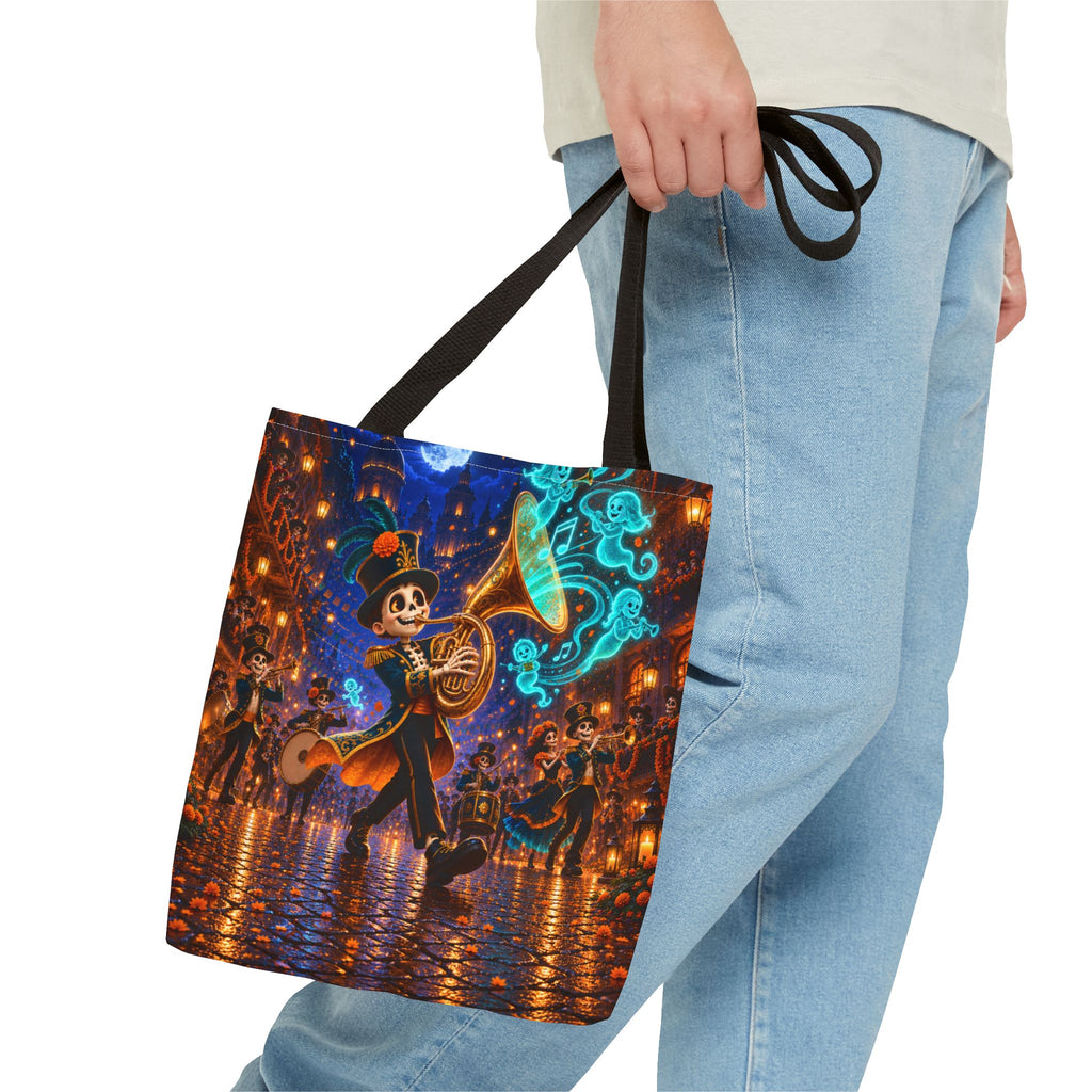 Halloween Tote Bag — Skeleton Brass Parade