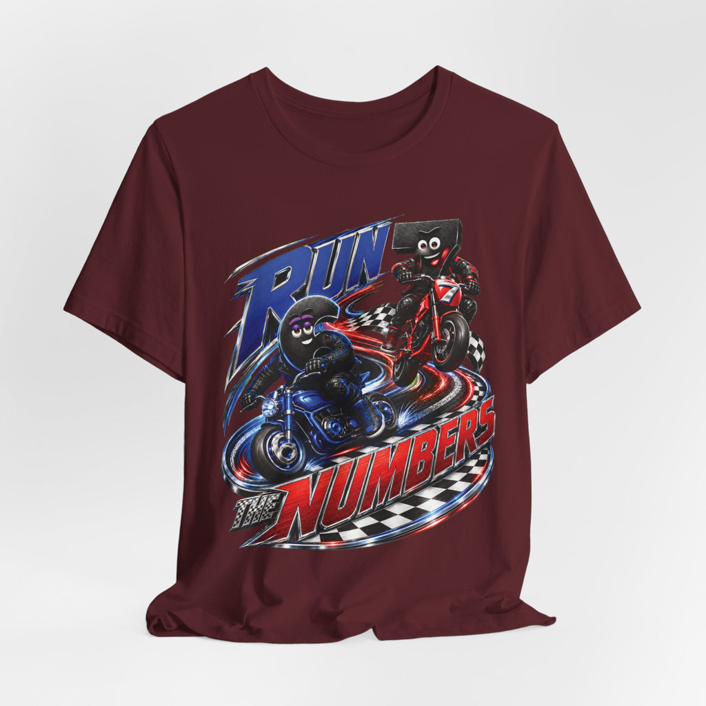 Title: 6-7: Run the Numbers | Adult Unisex Tee