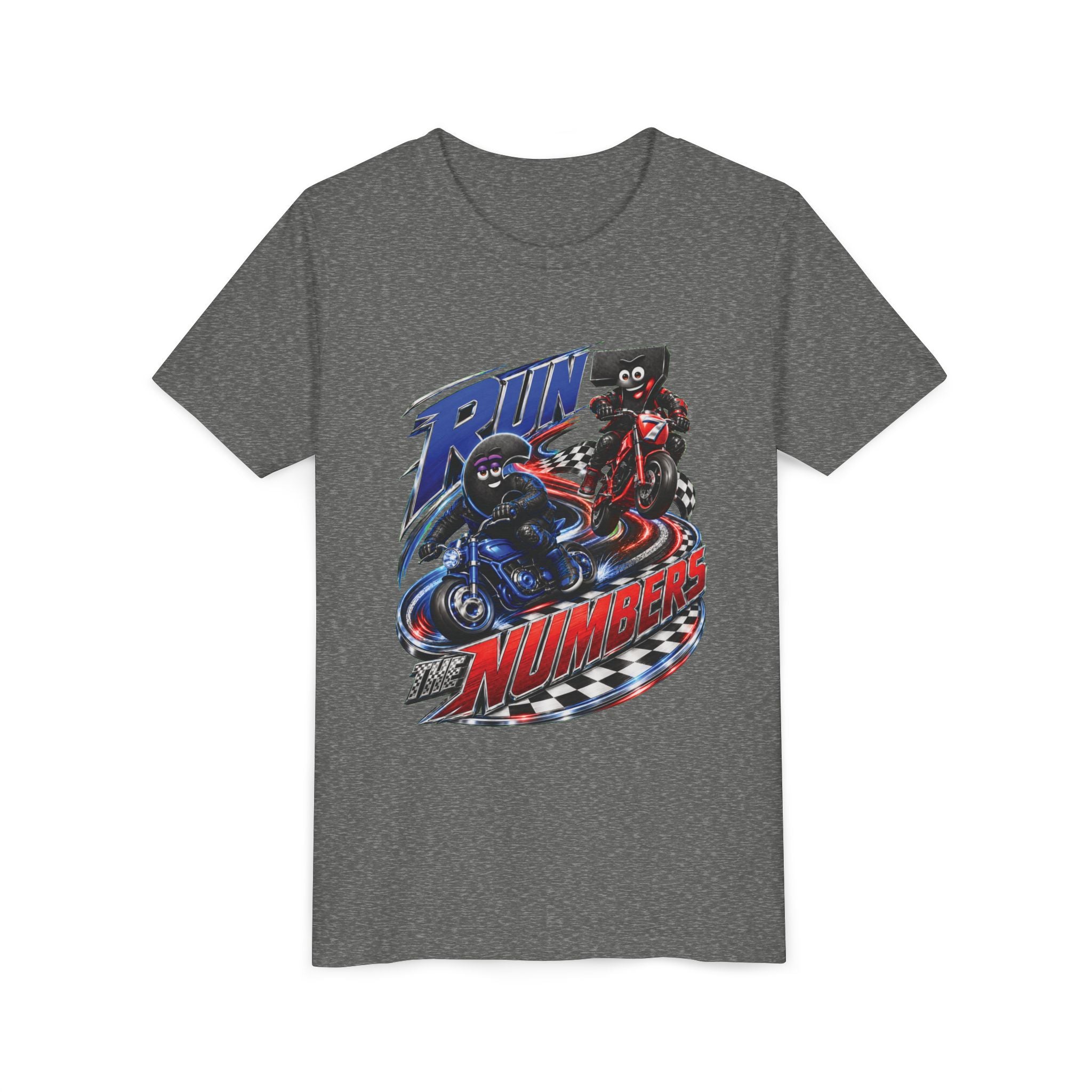 Title: 6-7: Run the Numbers | Youth Unisex Tee