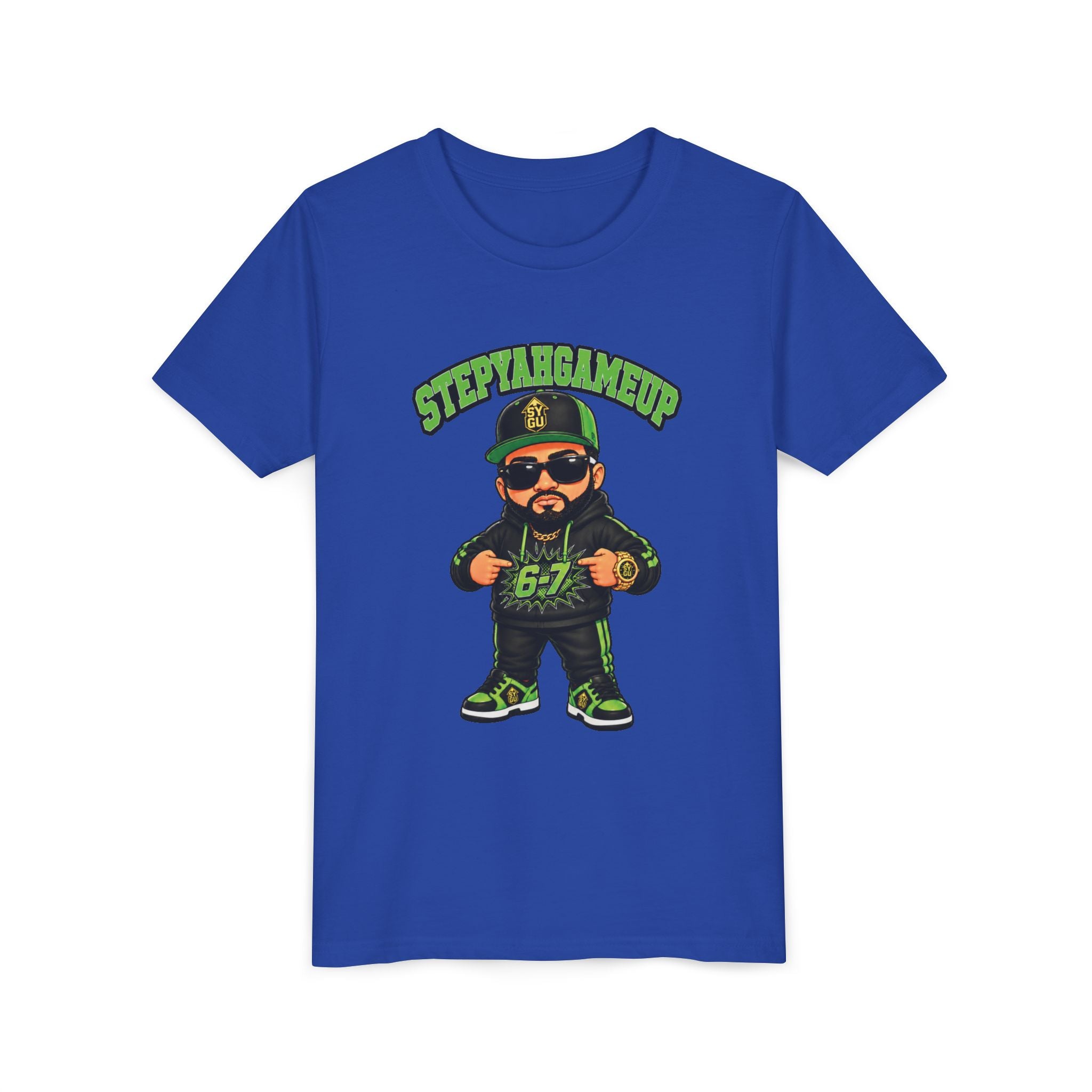 StepYahGameUp — Stumble Step 6-7 | Green Edition | Unisex Youth Tee