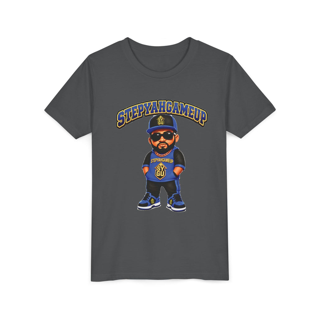 StepYahGameUp — Stumble Step | Hands In Pockets | Unisex Youth Tee
