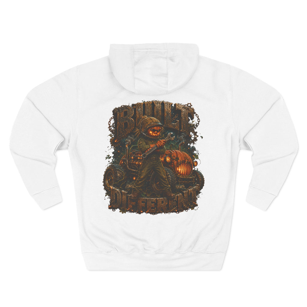 Built Different — Pumpkin Patch Mechanic Halloween Hoodie | Adult Unisex