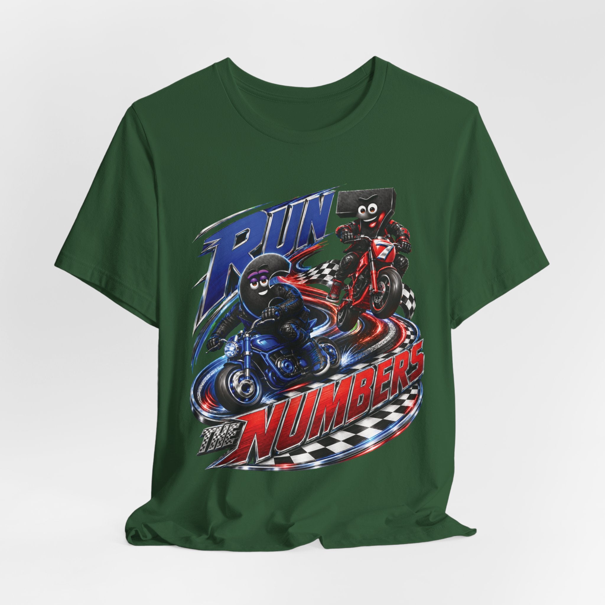 Title: 6-7: Run the Numbers | Adult Unisex Tee