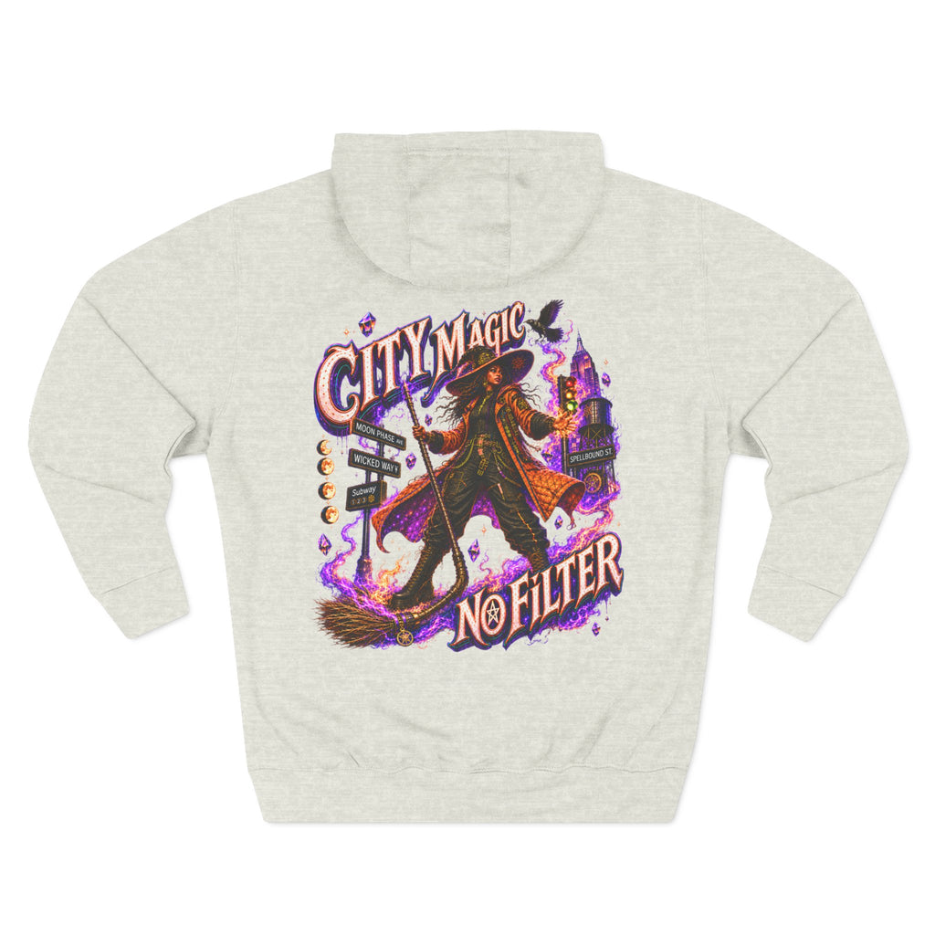 City Magic, No Filter — Urban Witch Halloween Hoodie | Adult Unisex