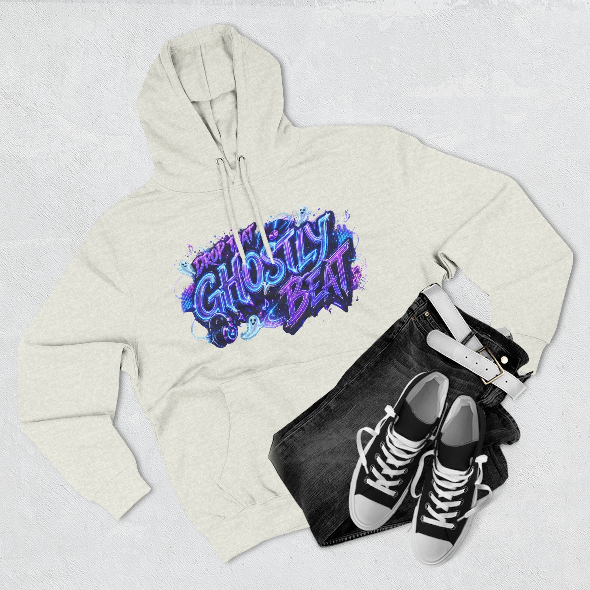 Drop That Ghostly Beat — Ghostlight Groove Halloween Hoodie | Adult Unisex