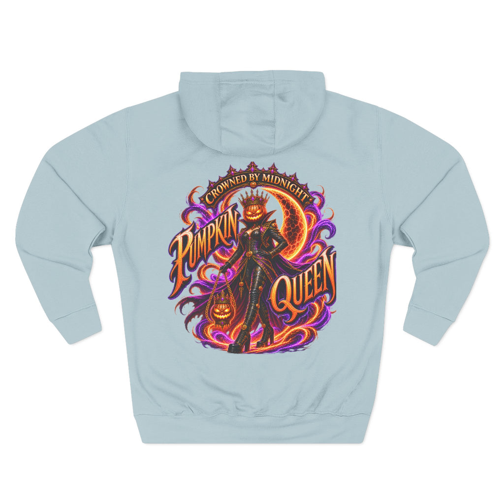 Crowned by Midnight — Pumpkin Queen Halloween Hoodie | Adult Unisex