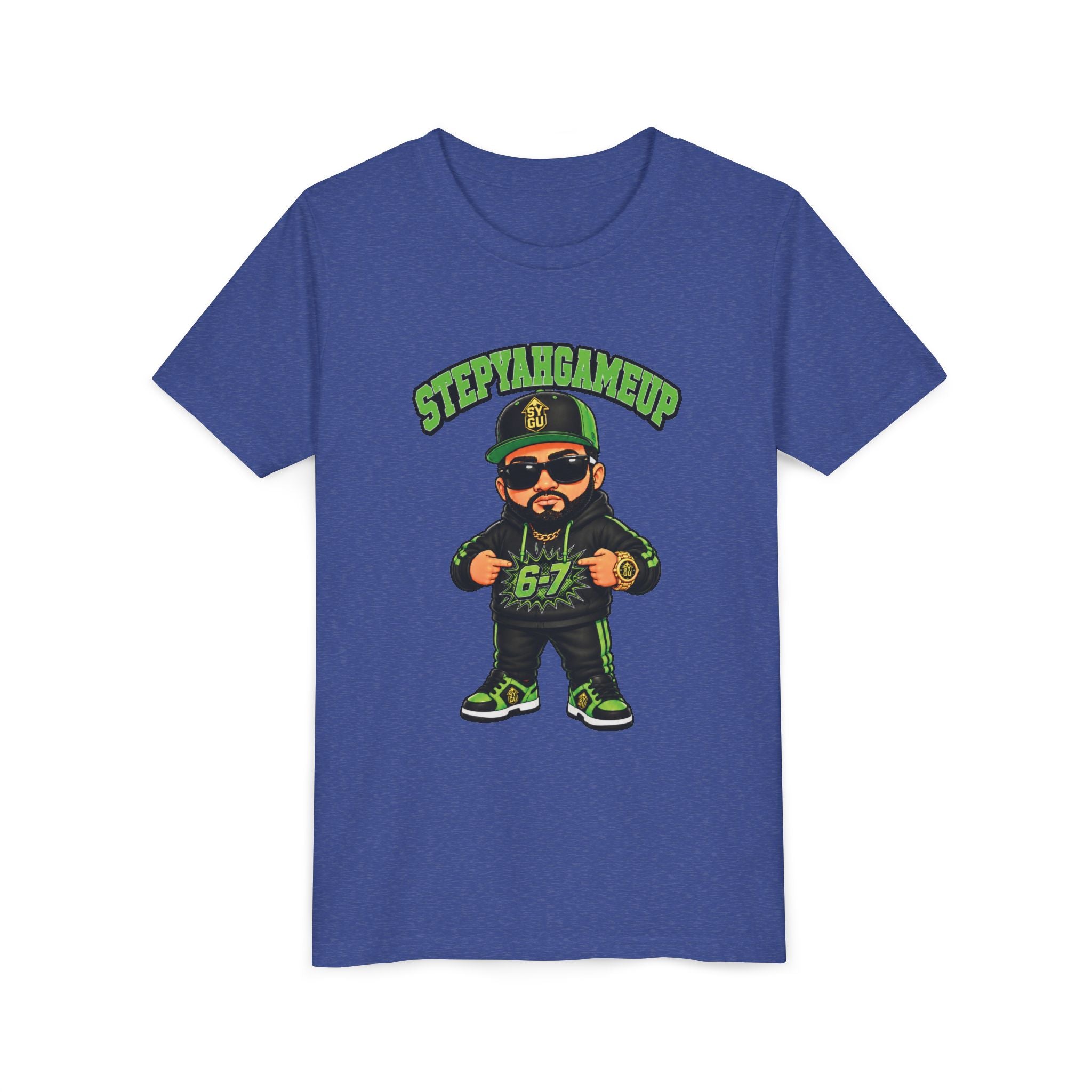 StepYahGameUp — Stumble Step 6-7 | Green Edition | Unisex Youth Tee