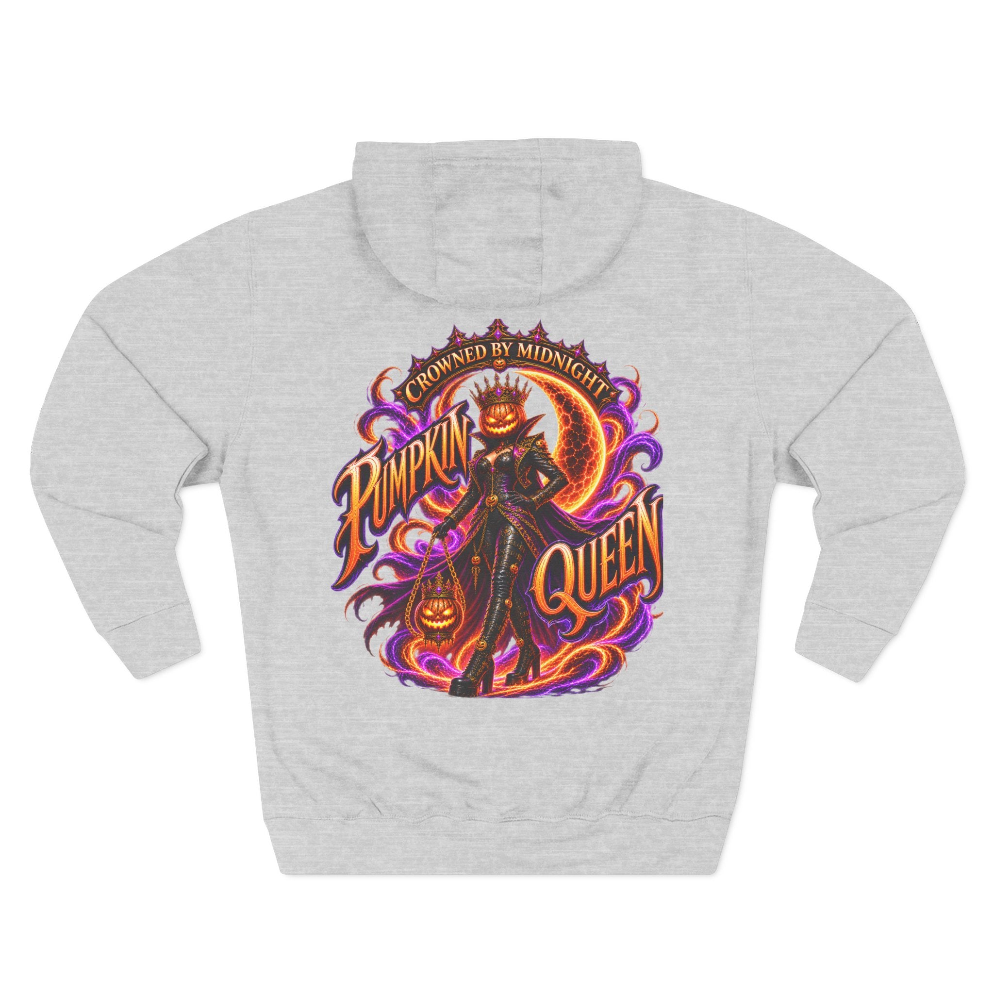 Crowned by Midnight — Pumpkin Queen Halloween Hoodie | Adult Unisex
