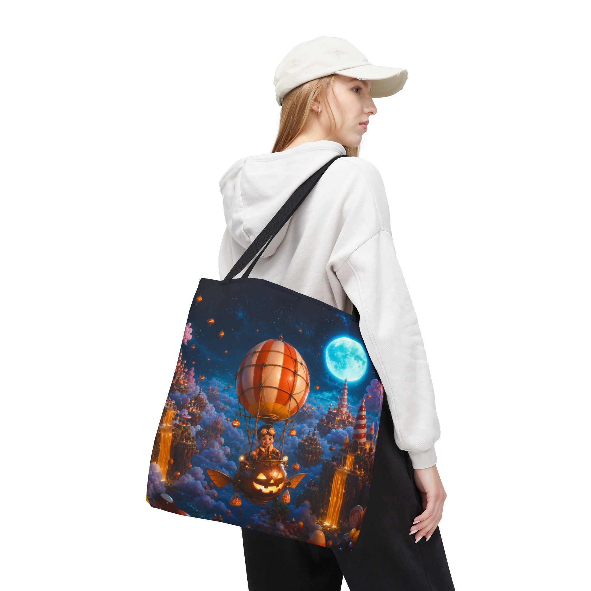 Halloween Tote Bag — Candy Corn Sky Captain