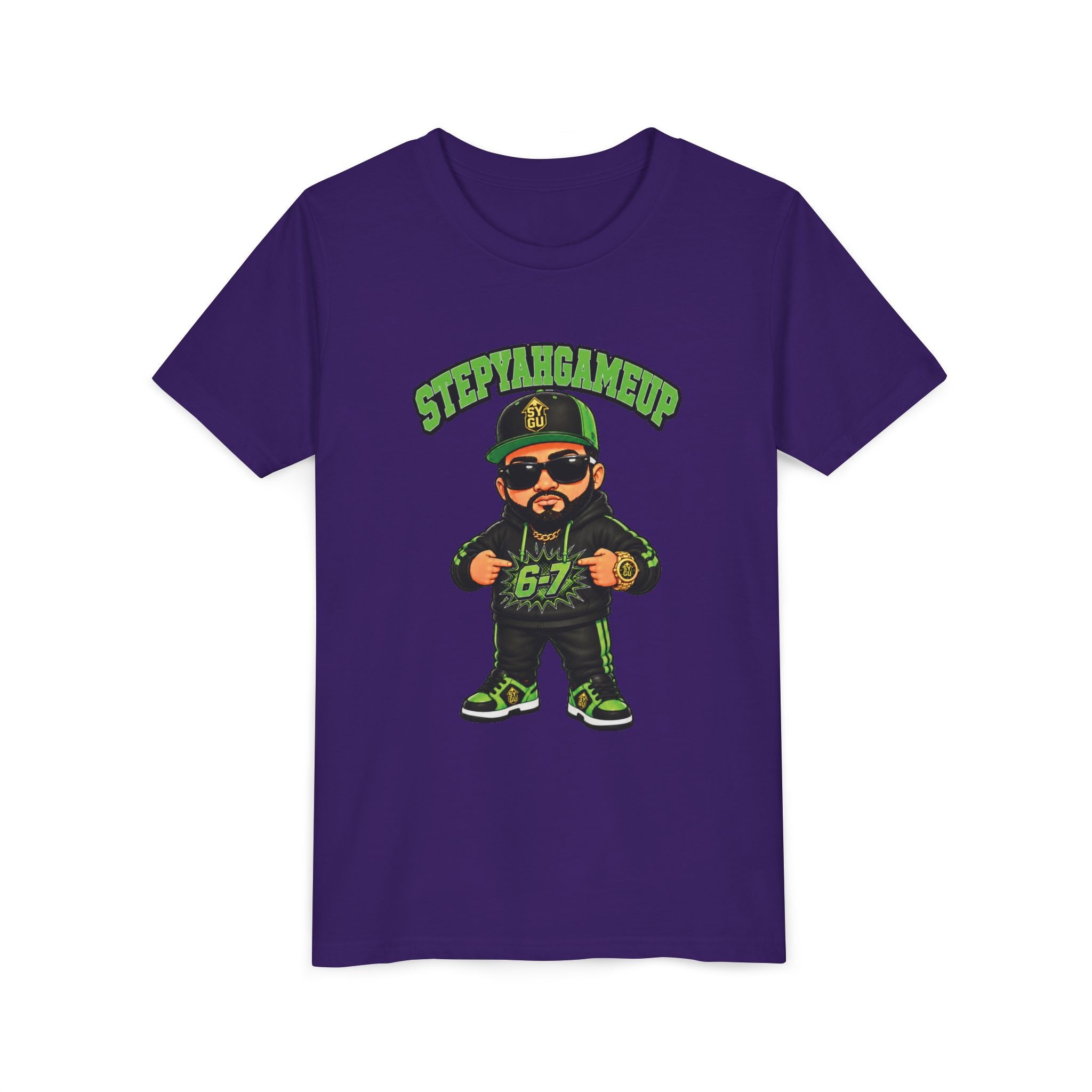 StepYahGameUp — Stumble Step 6-7 | Green Edition | Unisex Youth Tee