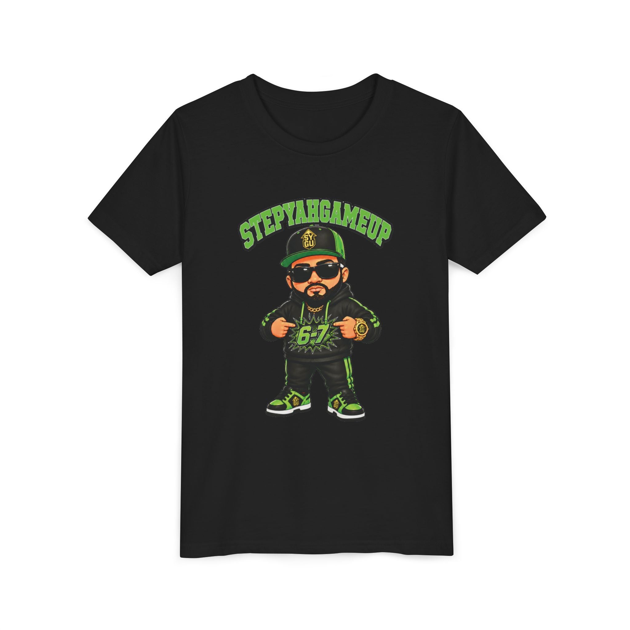 StepYahGameUp — Stumble Step 6-7 | Green Edition | Unisex Youth Tee