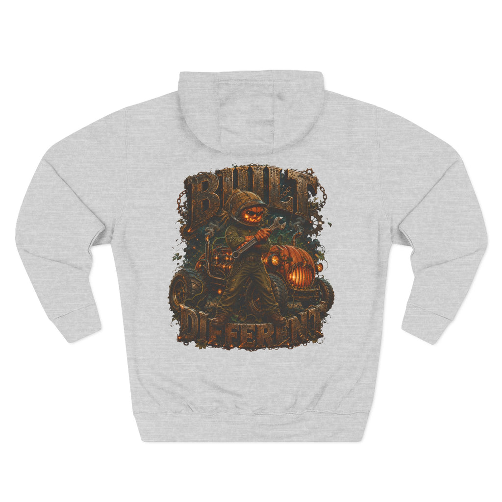 Built Different — Pumpkin Patch Mechanic Halloween Hoodie | Adult Unisex