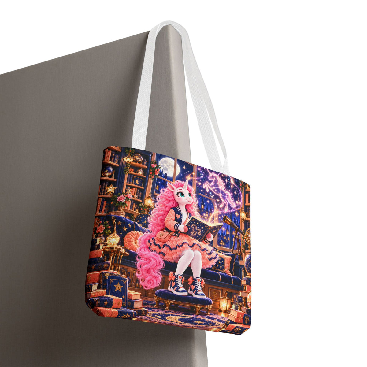 Umyrica Magical Collection™ Written in the Stars Unicorn Tote Bag - Magical Storybook Carryall