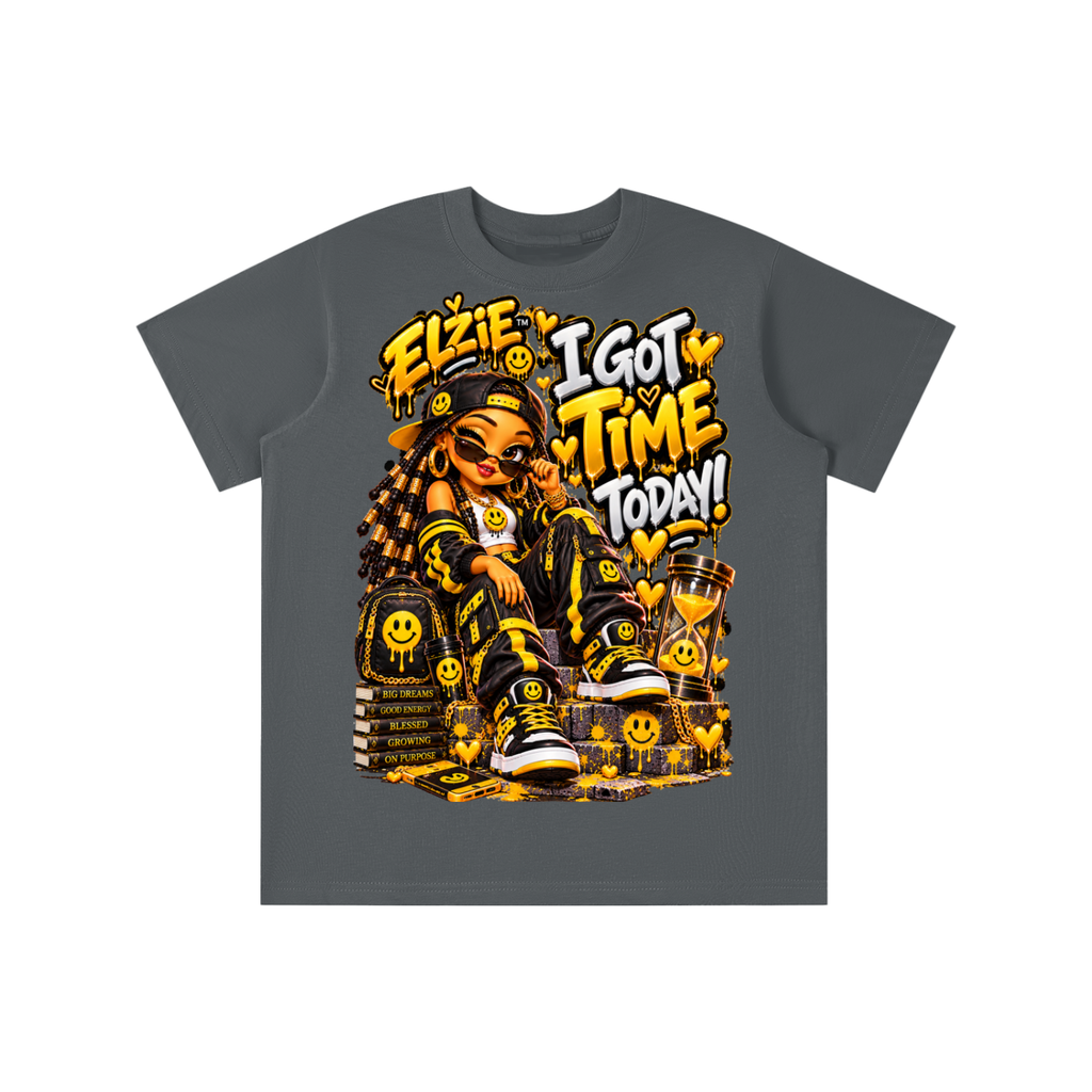 Own Your Vibe™ Elzie™ I Got Time Today! Graphic T-Shirt - Youth Unisex Tee