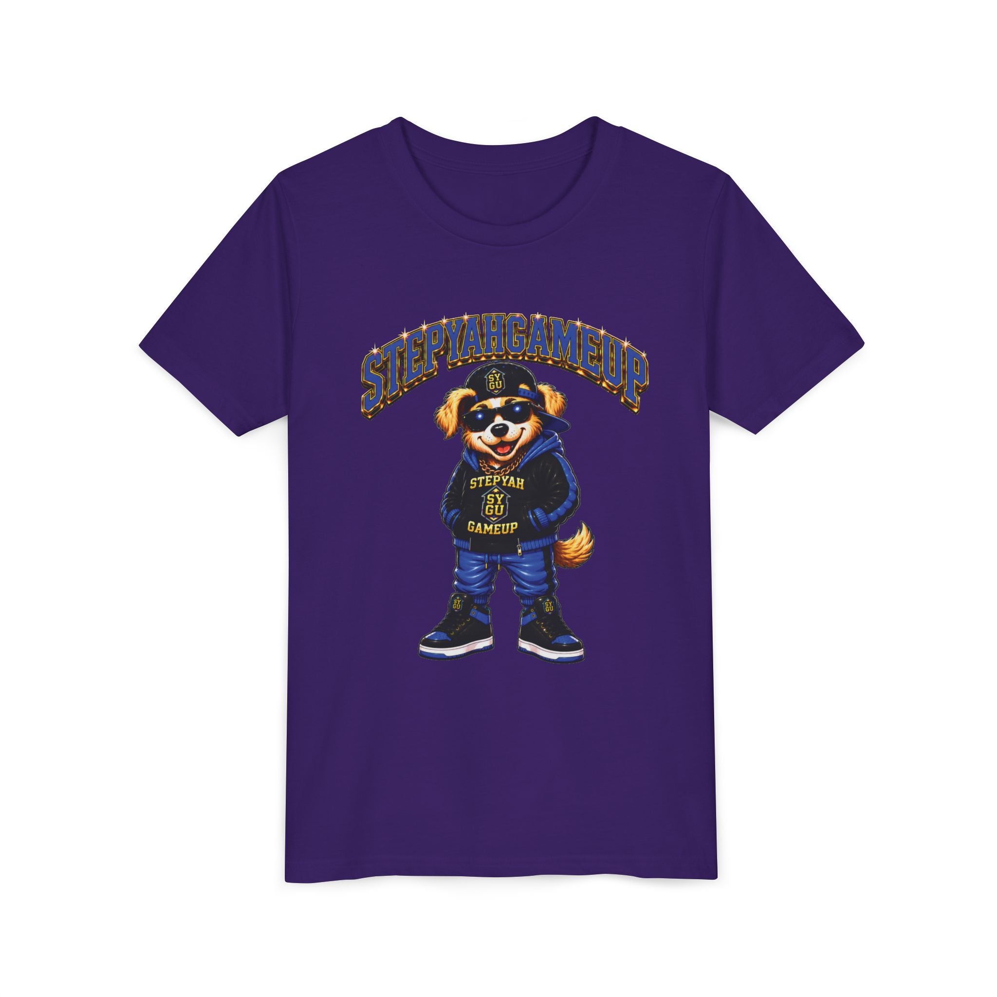 StepYahGameUp — SYGU Dog | Blue Edition | Unisex Youth Tee