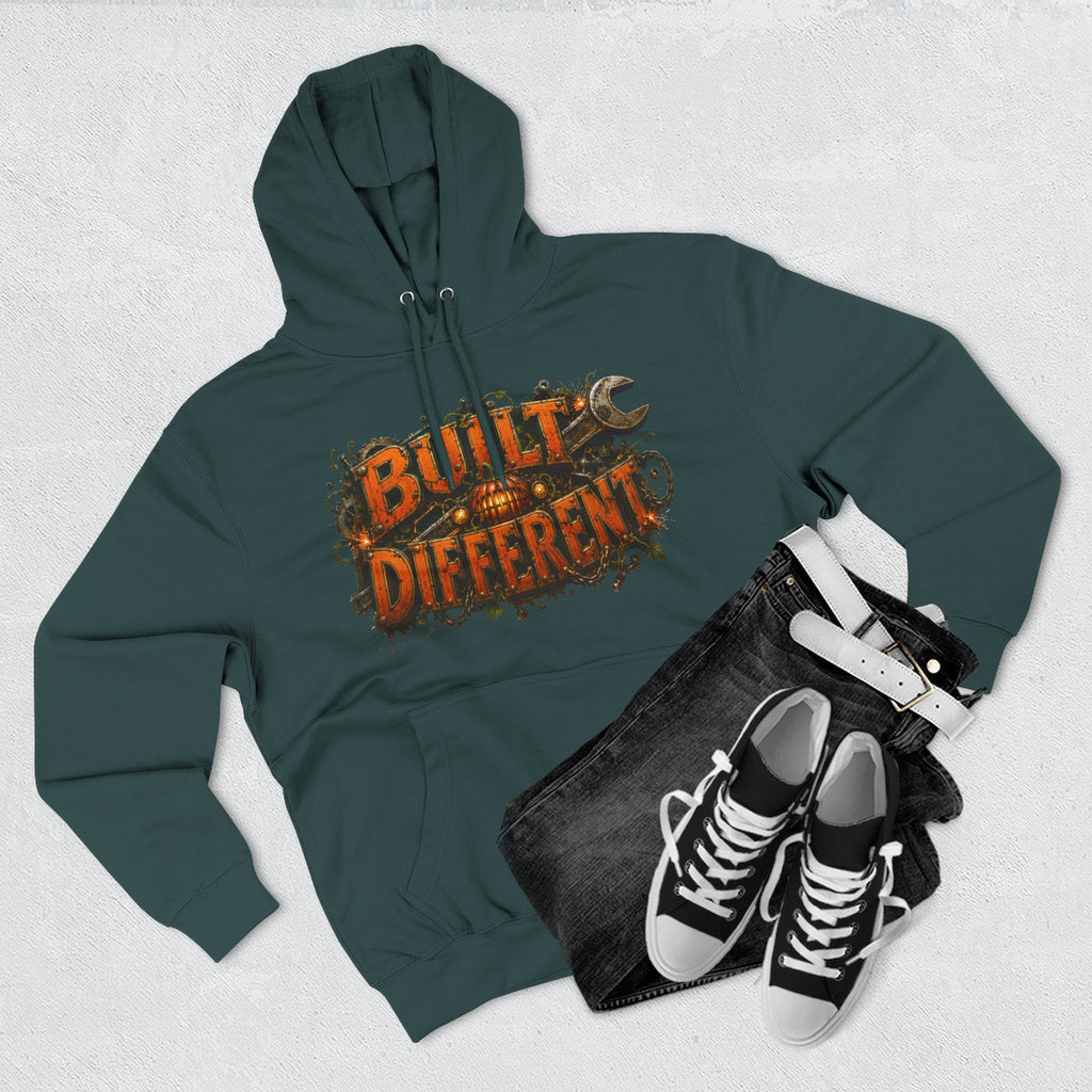 Built Different — Pumpkin Patch Mechanic Halloween Hoodie | Adult Unisex