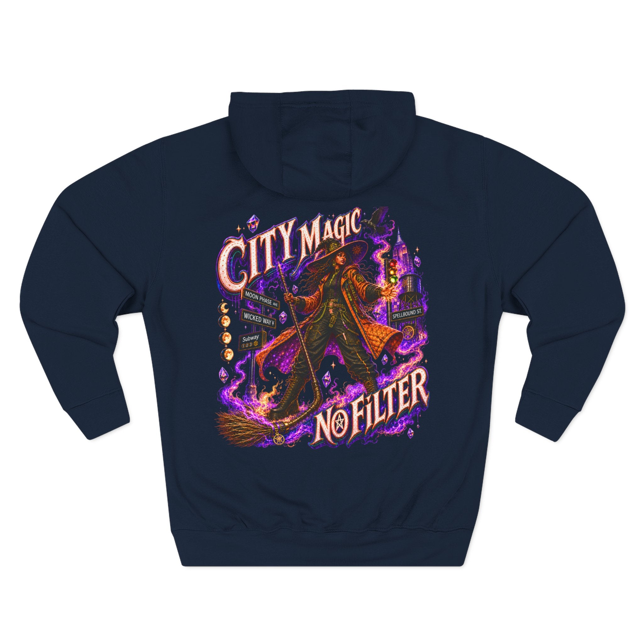 City Magic, No Filter — Urban Witch Halloween Hoodie | Adult Unisex