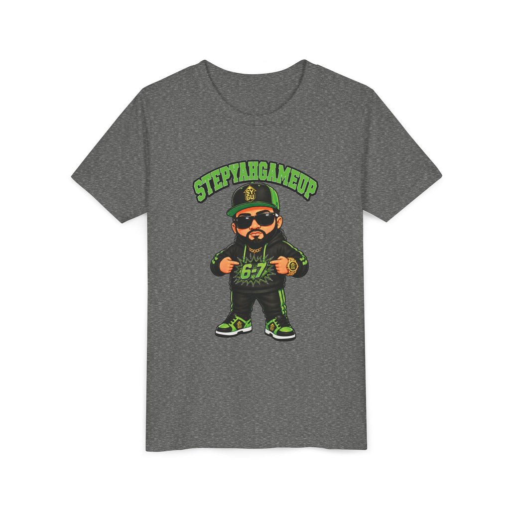 StepYahGameUp — Stumble Step 6-7 | Green Edition | Unisex Youth Tee