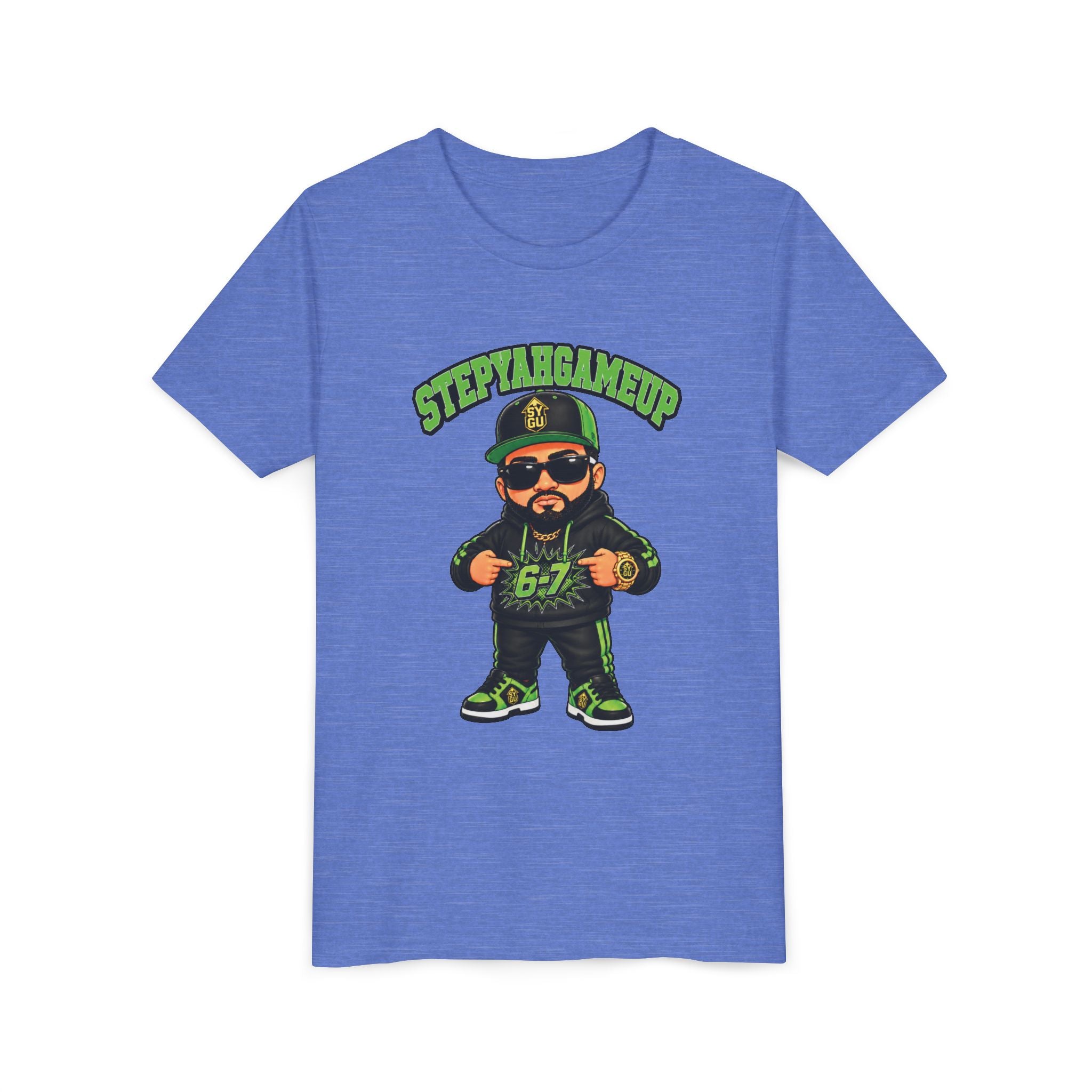 StepYahGameUp — Stumble Step 6-7 | Green Edition | Unisex Youth Tee