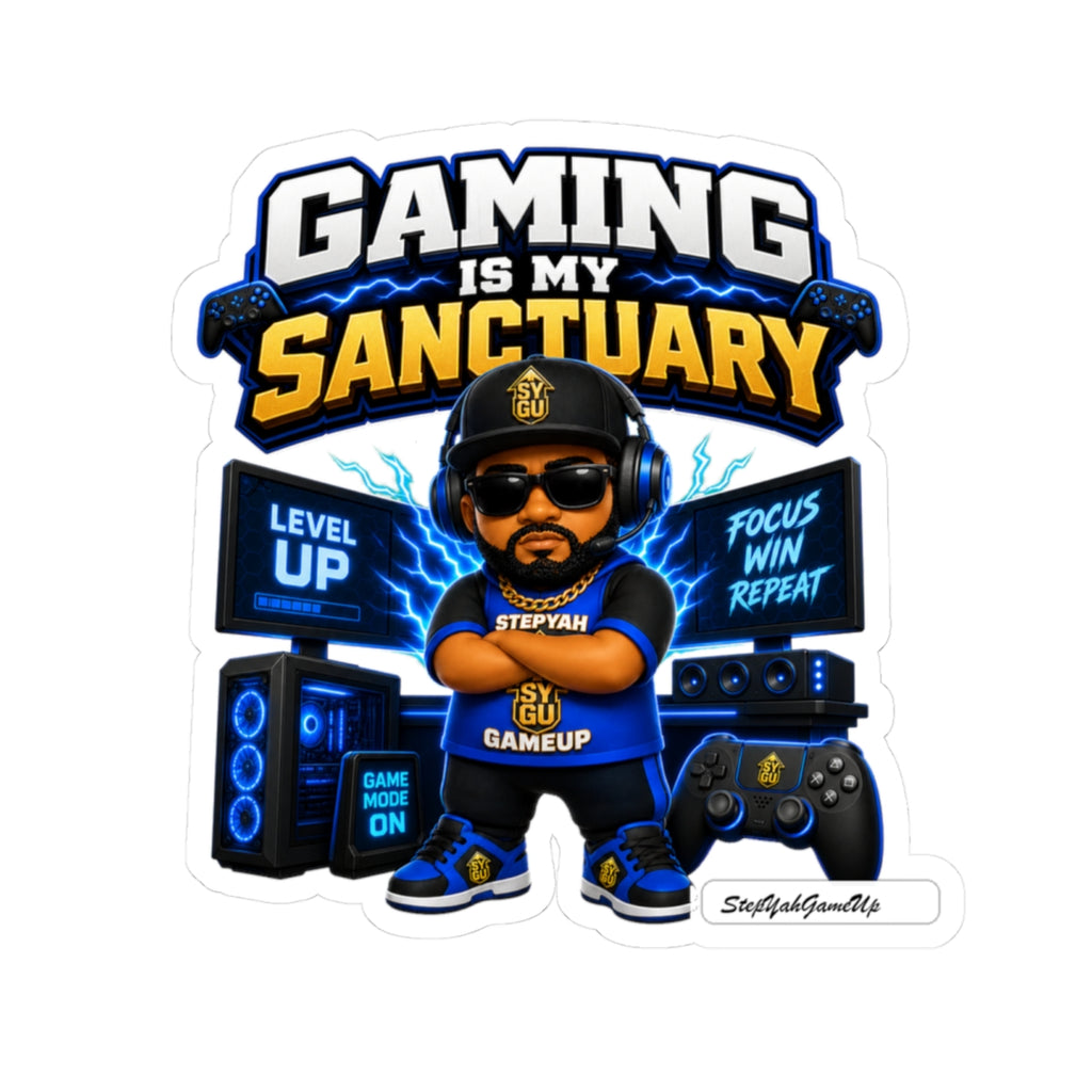 🎮 Gaming Is My Sanctuary | Kiss-Cut Sticker