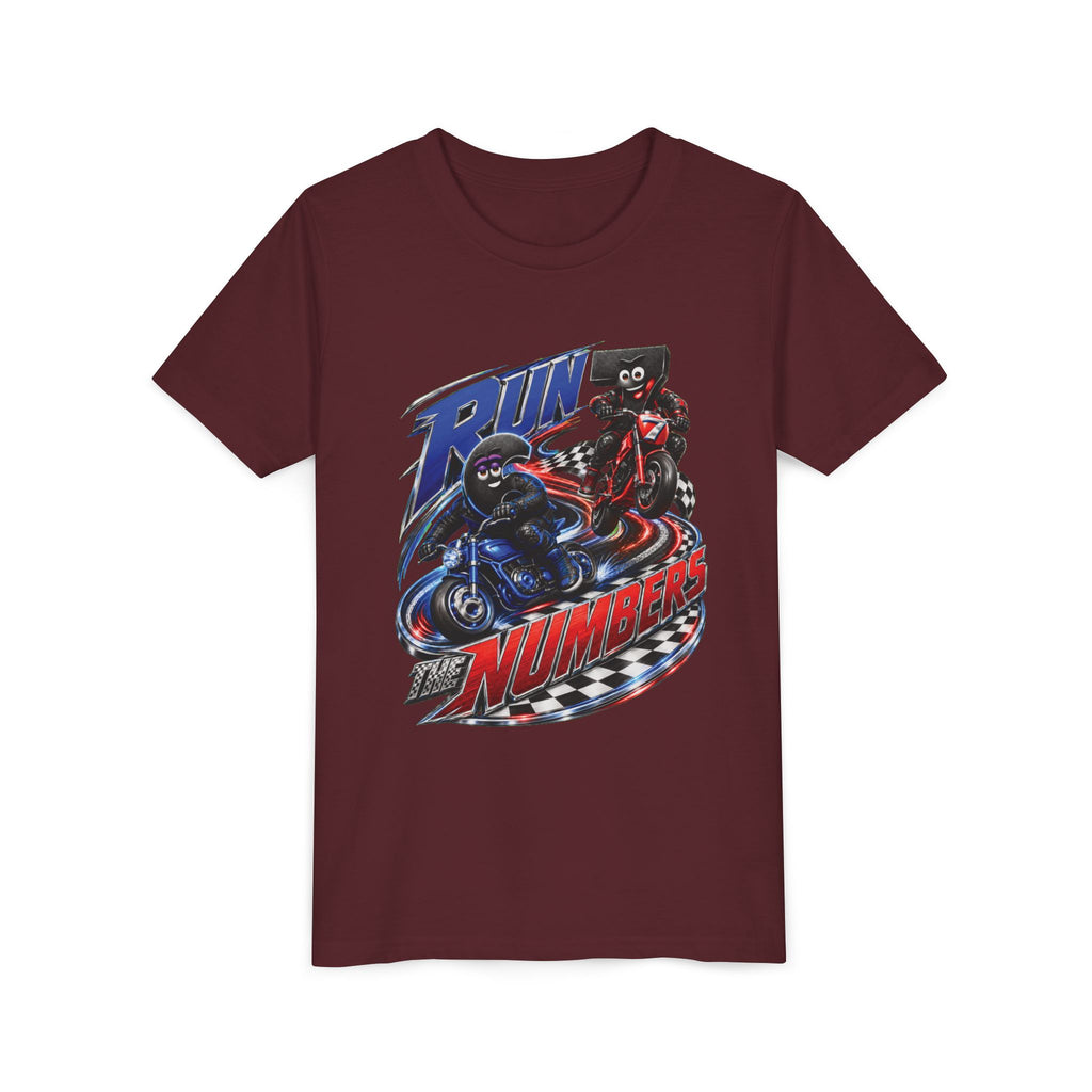 Title: 6-7: Run the Numbers | Youth Unisex Tee