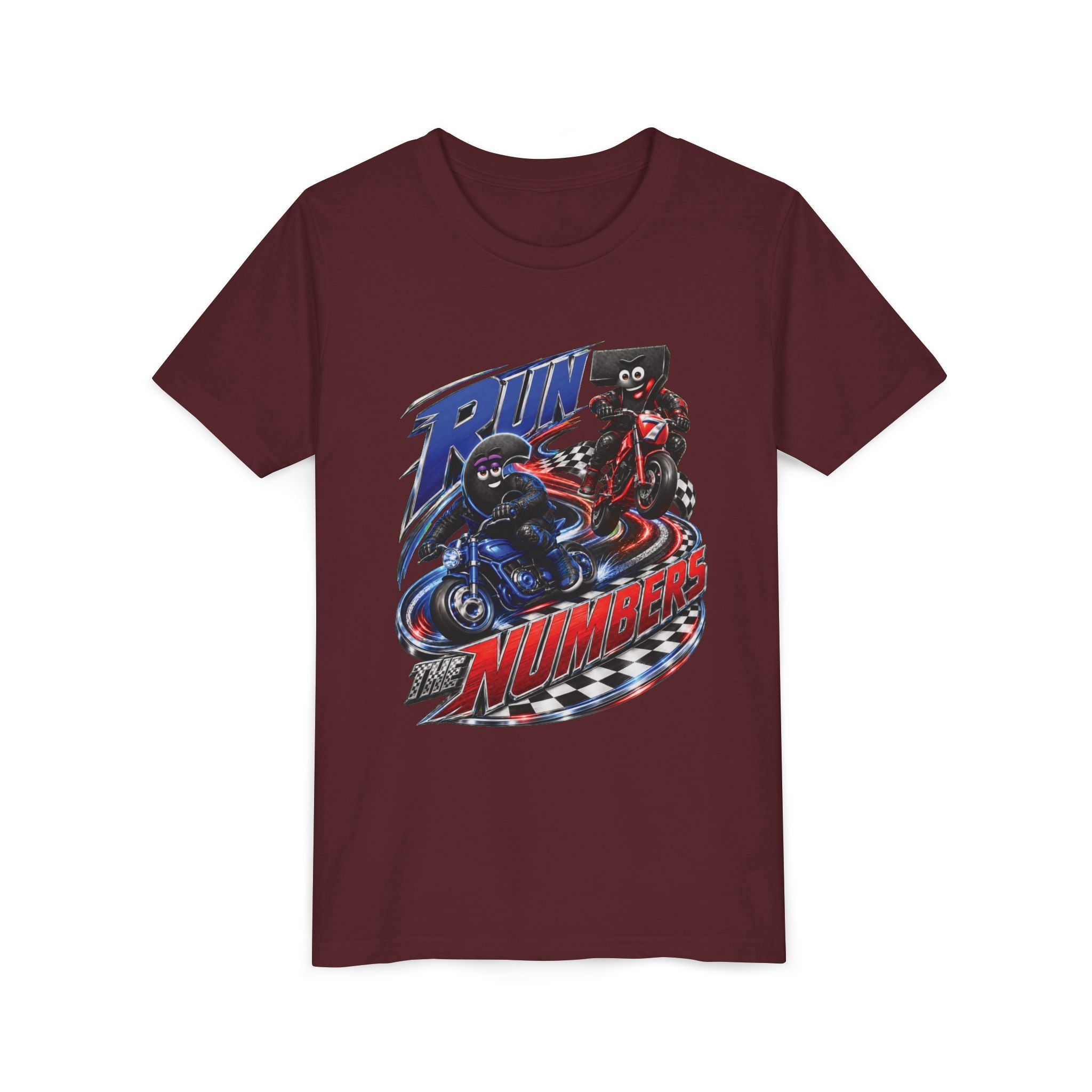 Title: 6-7: Run the Numbers | Youth Unisex Tee
