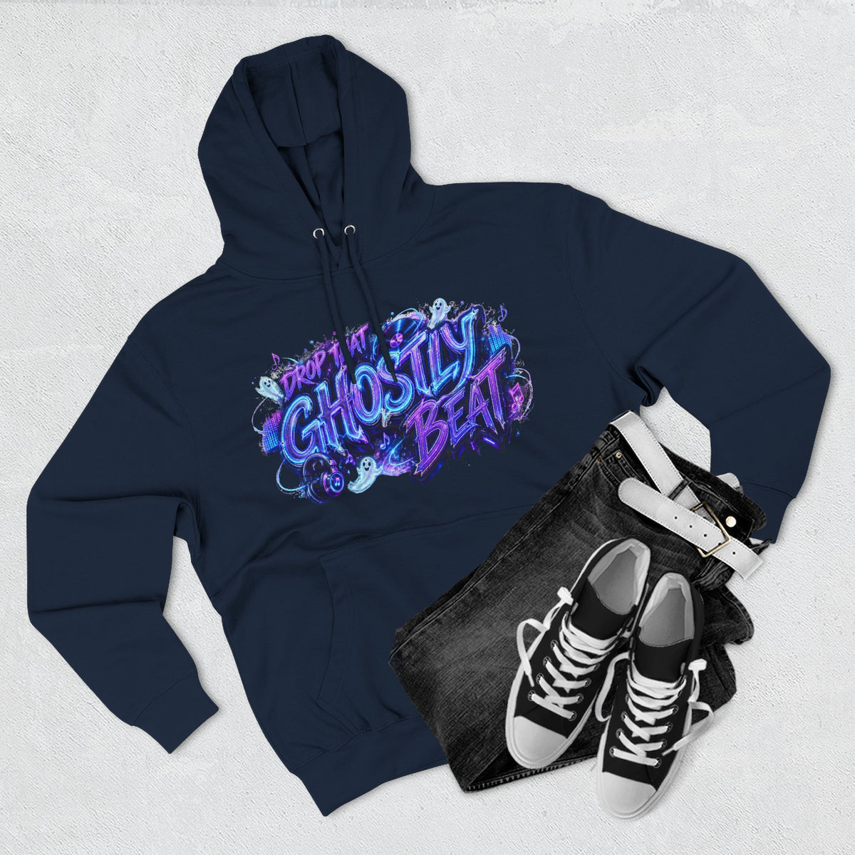 Drop That Ghostly Beat — Ghostlight Groove Halloween Hoodie | Adult Unisex