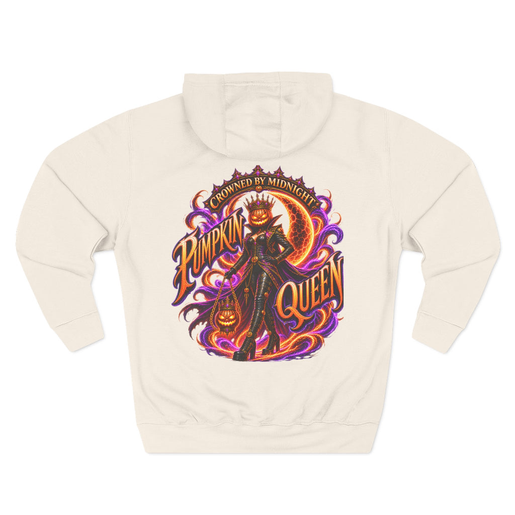 Crowned by Midnight — Pumpkin Queen Halloween Hoodie | Adult Unisex