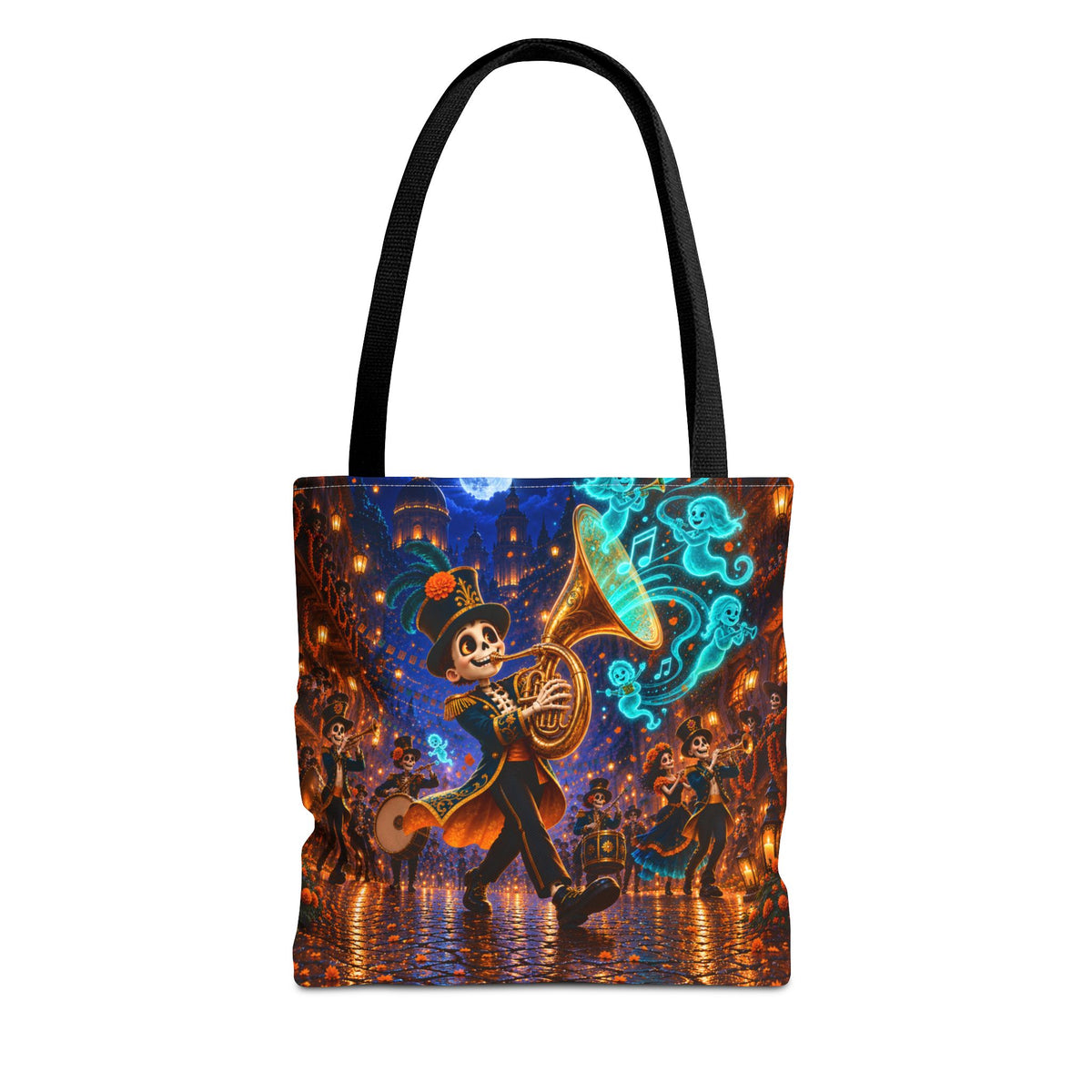 Halloween Tote Bag — Skeleton Brass Parade