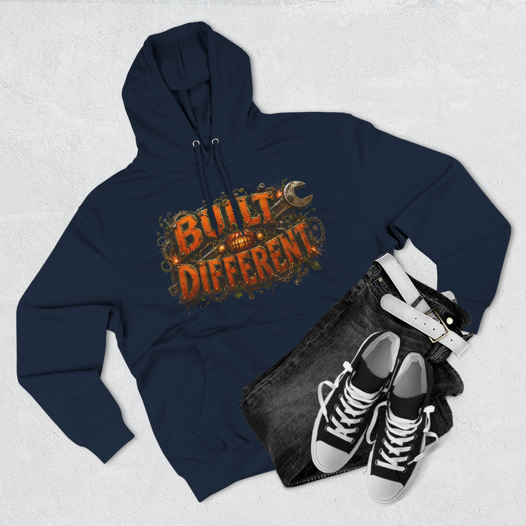 Built Different — Pumpkin Patch Mechanic Halloween Hoodie | Adult Unisex