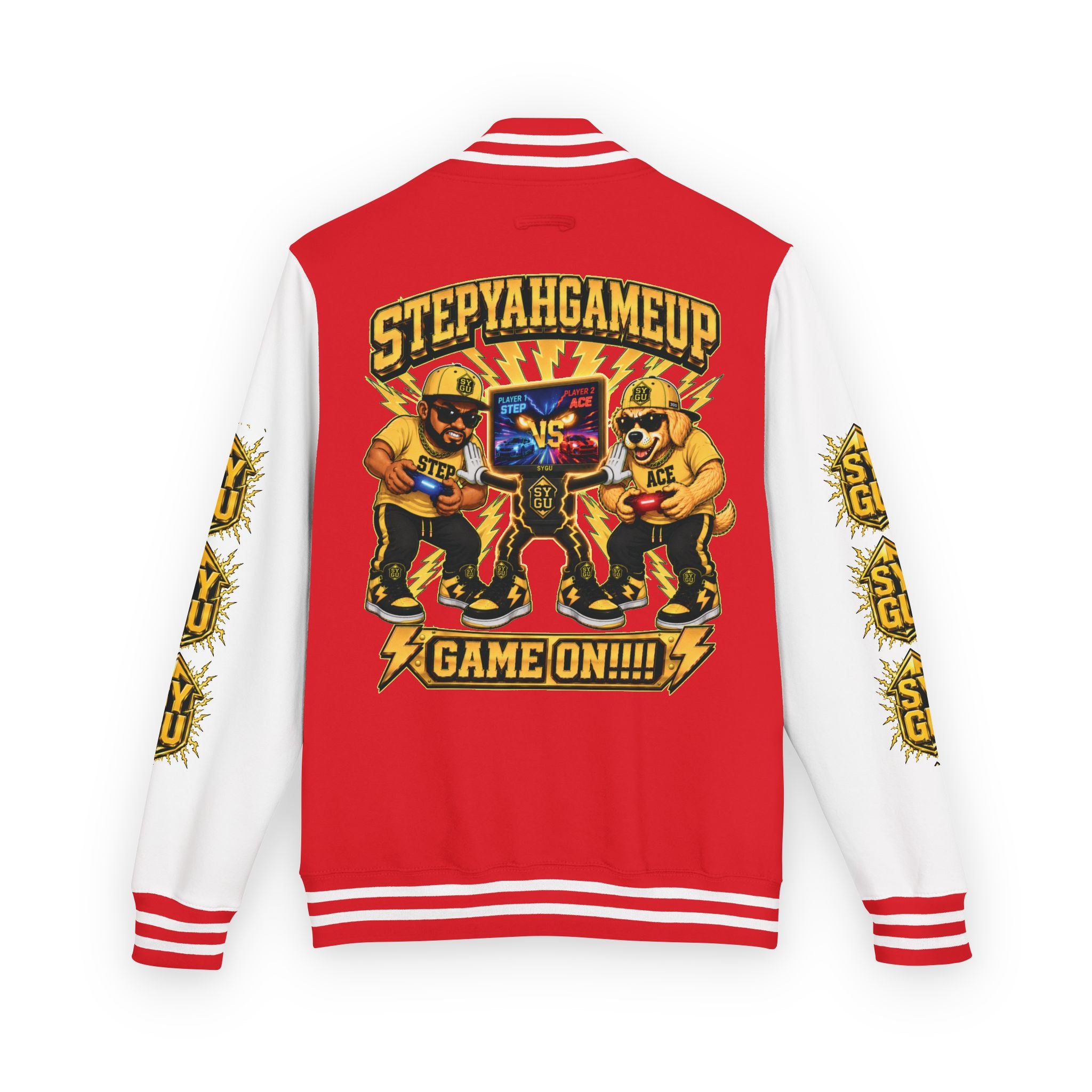 StepYahGameUp — Game On!!!! | Unisex Letterman Jacket