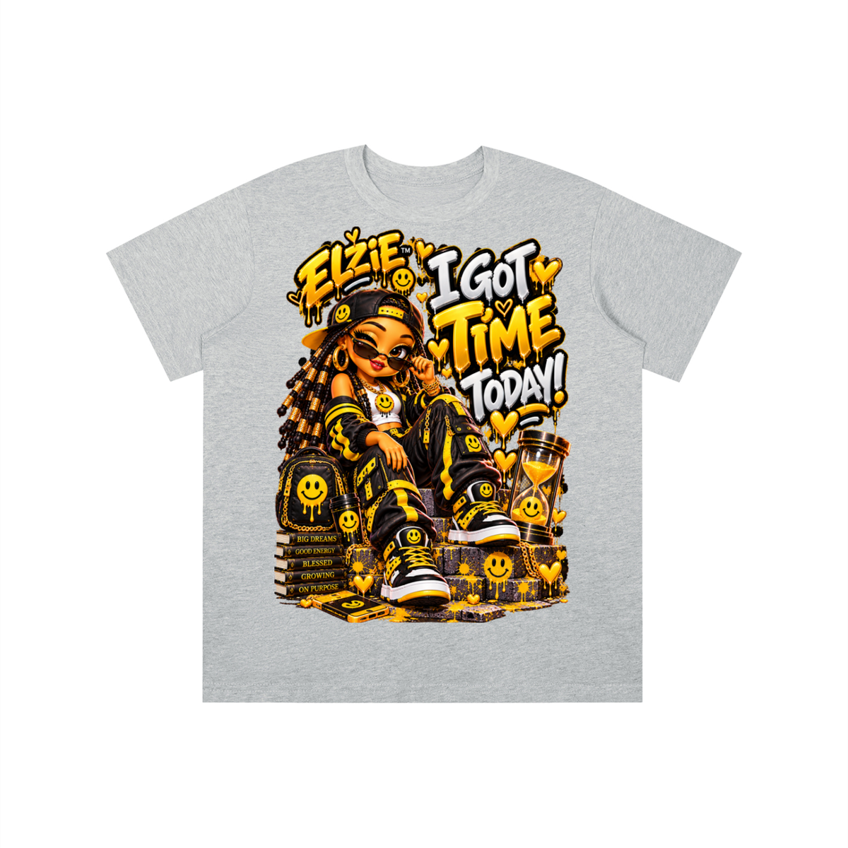 Own Your Vibe™ Elzie™ I Got Time Today! Graphic T-Shirt - Youth Unisex Tee