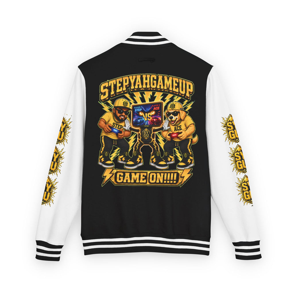 StepYahGameUp — Game On!!!! | Unisex Letterman Jacket
