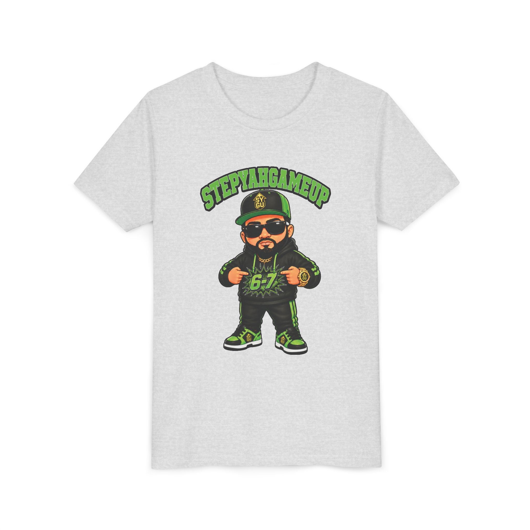 StepYahGameUp — Stumble Step 6-7 | Green Edition | Unisex Youth Tee
