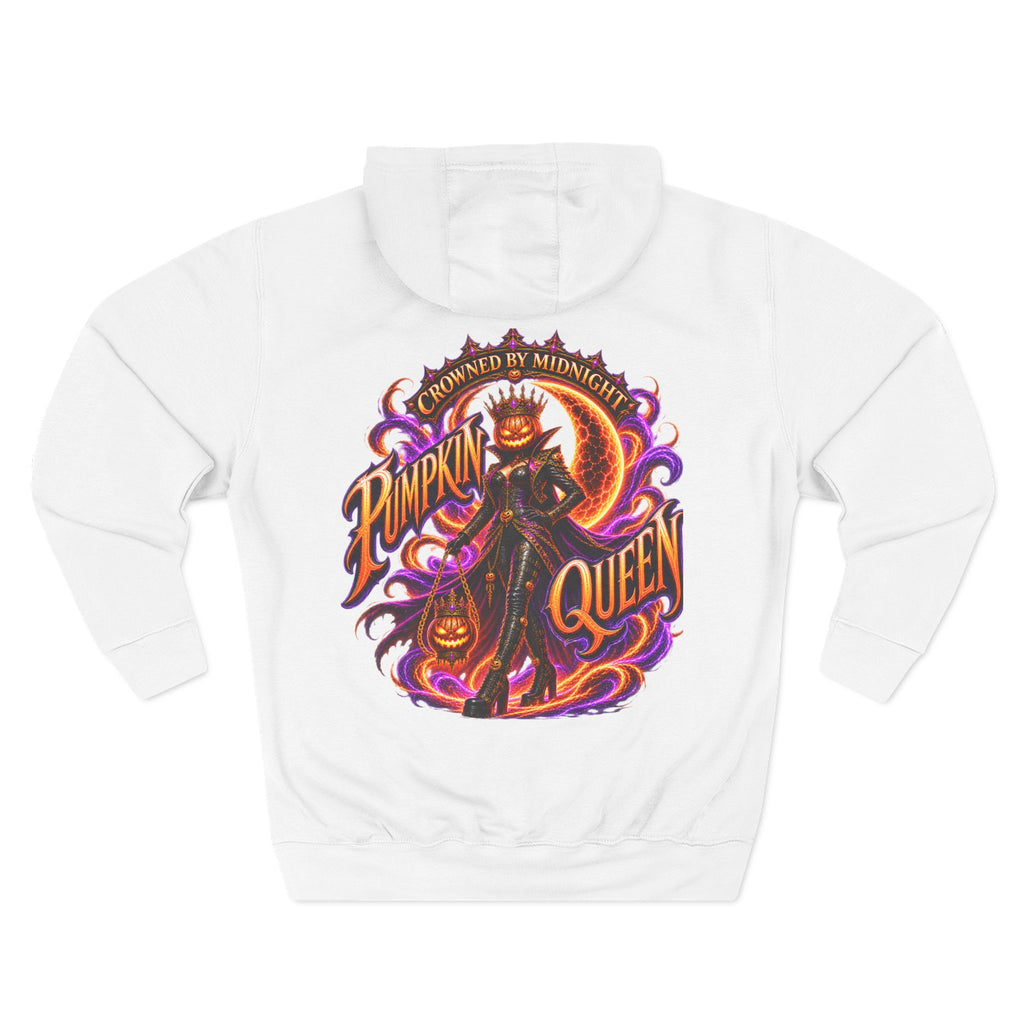 Crowned by Midnight — Pumpkin Queen Halloween Hoodie | Adult Unisex