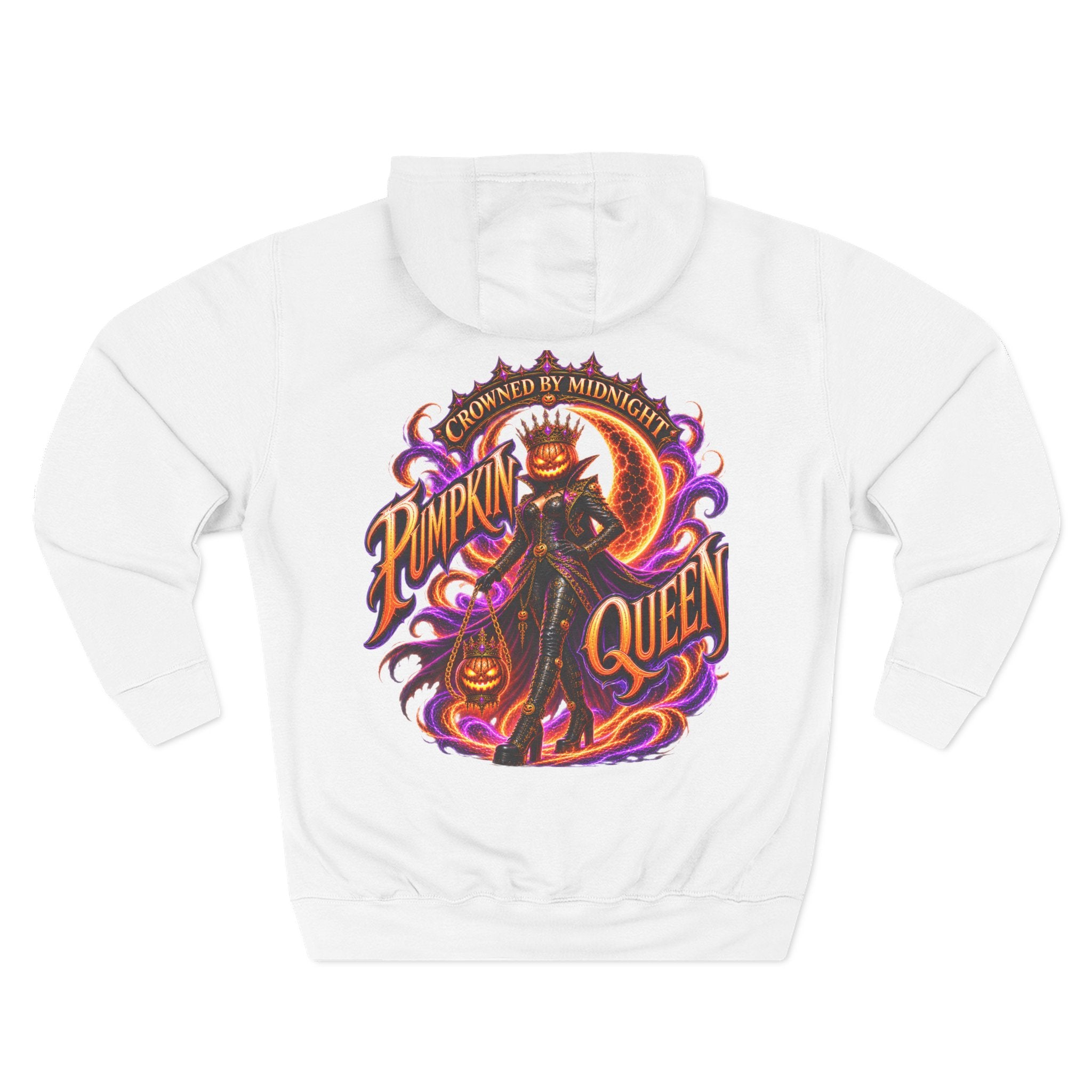 Crowned by Midnight — Pumpkin Queen Halloween Hoodie | Adult Unisex