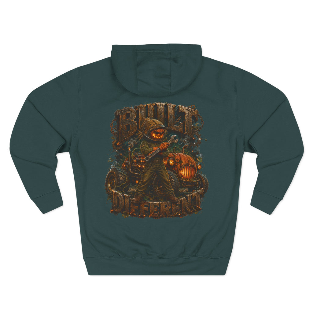 Built Different — Pumpkin Patch Mechanic Halloween Hoodie | Adult Unisex