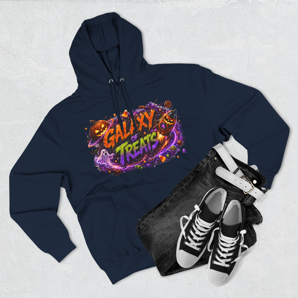 "Galaxy of Treats — Trick or Treat Galaxy Halloween Hoodie | Adult Unisex"
