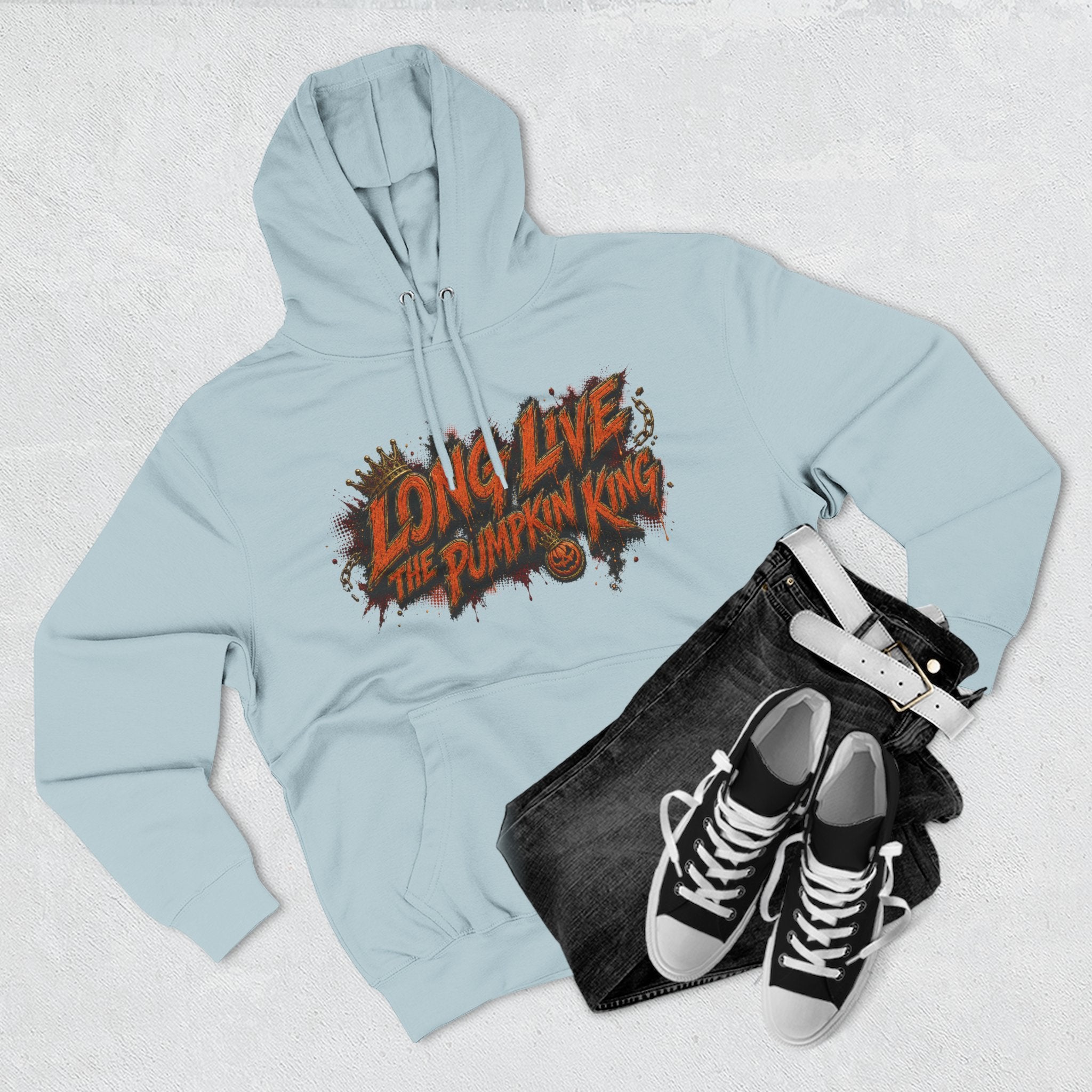 Long Live the Pumpkin King — Pumpkin Street Royalty Halloween Hoodie | Adult Unisex