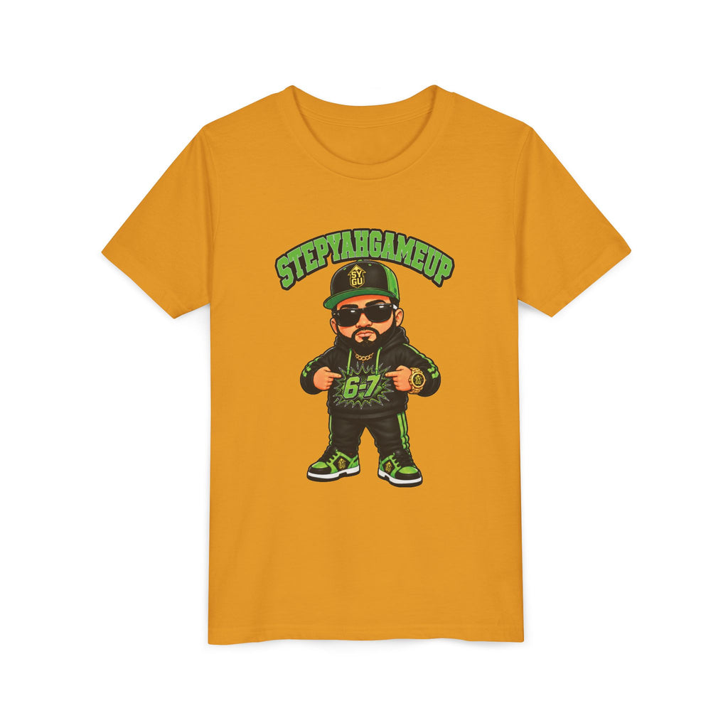 StepYahGameUp — Stumble Step 6-7 | Green Edition | Unisex Youth Tee