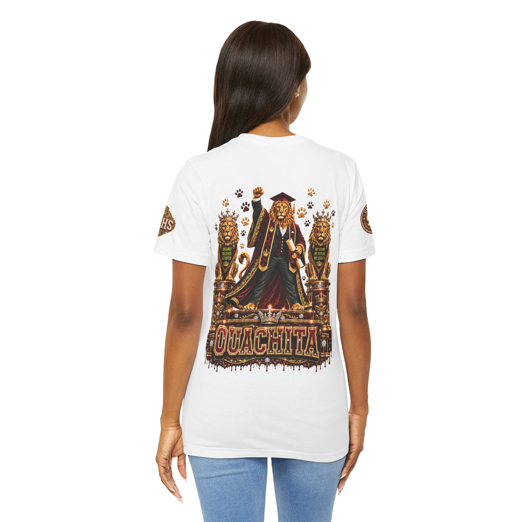 Custom Ouachita Class of 1999 King Miko Alumni T-Shirt — Front, Back & Sleeve Print